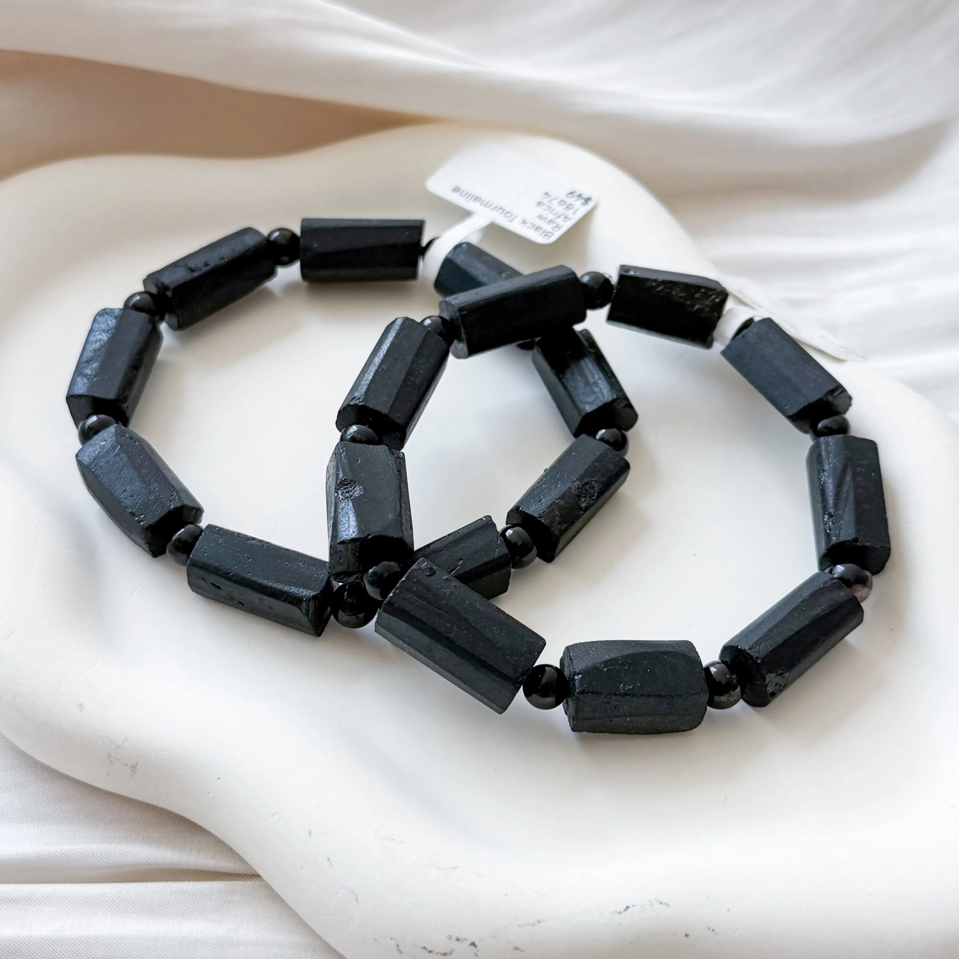 Black Tourmaline Raw Bracelet