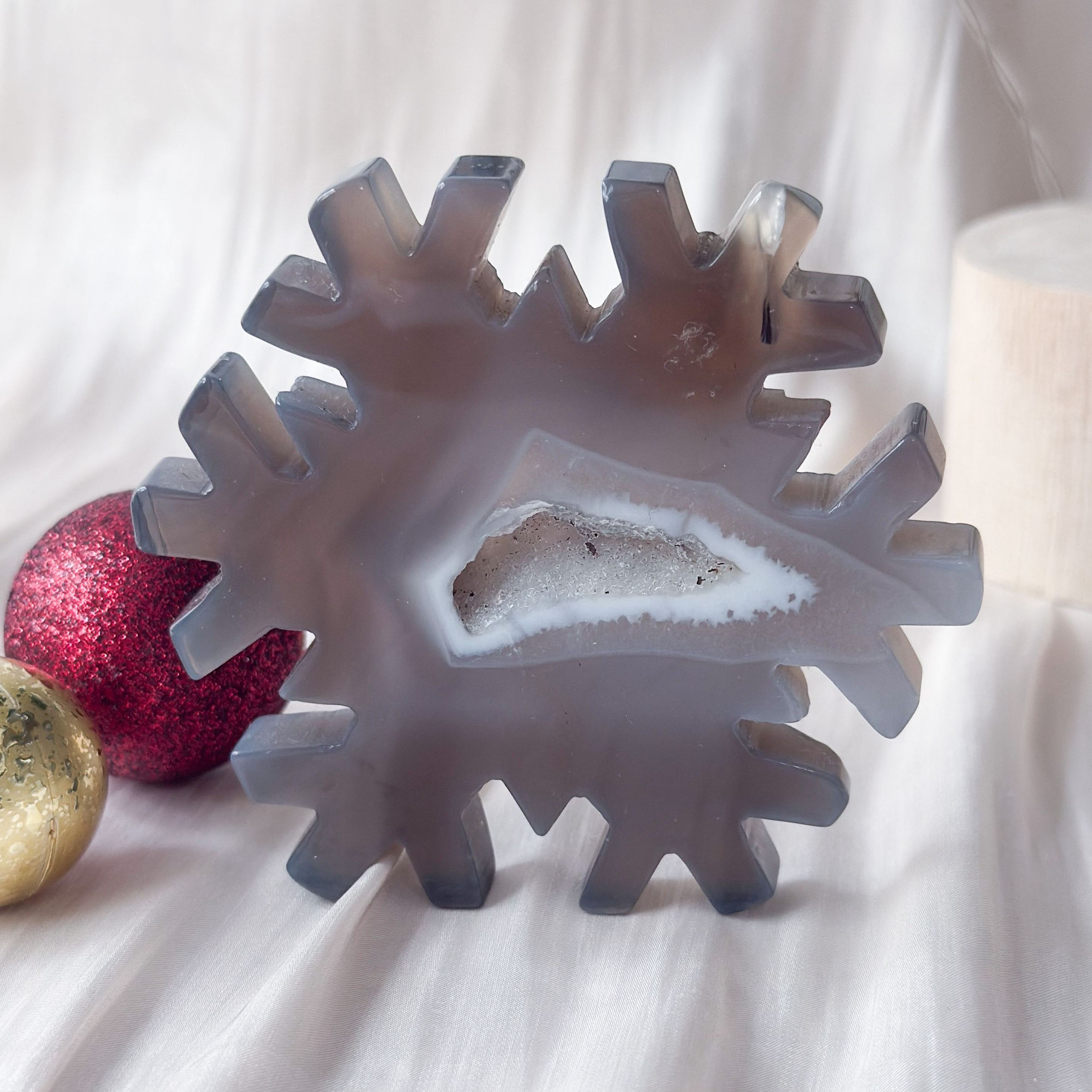 Druzy Agate Snowflake [Black Friday]