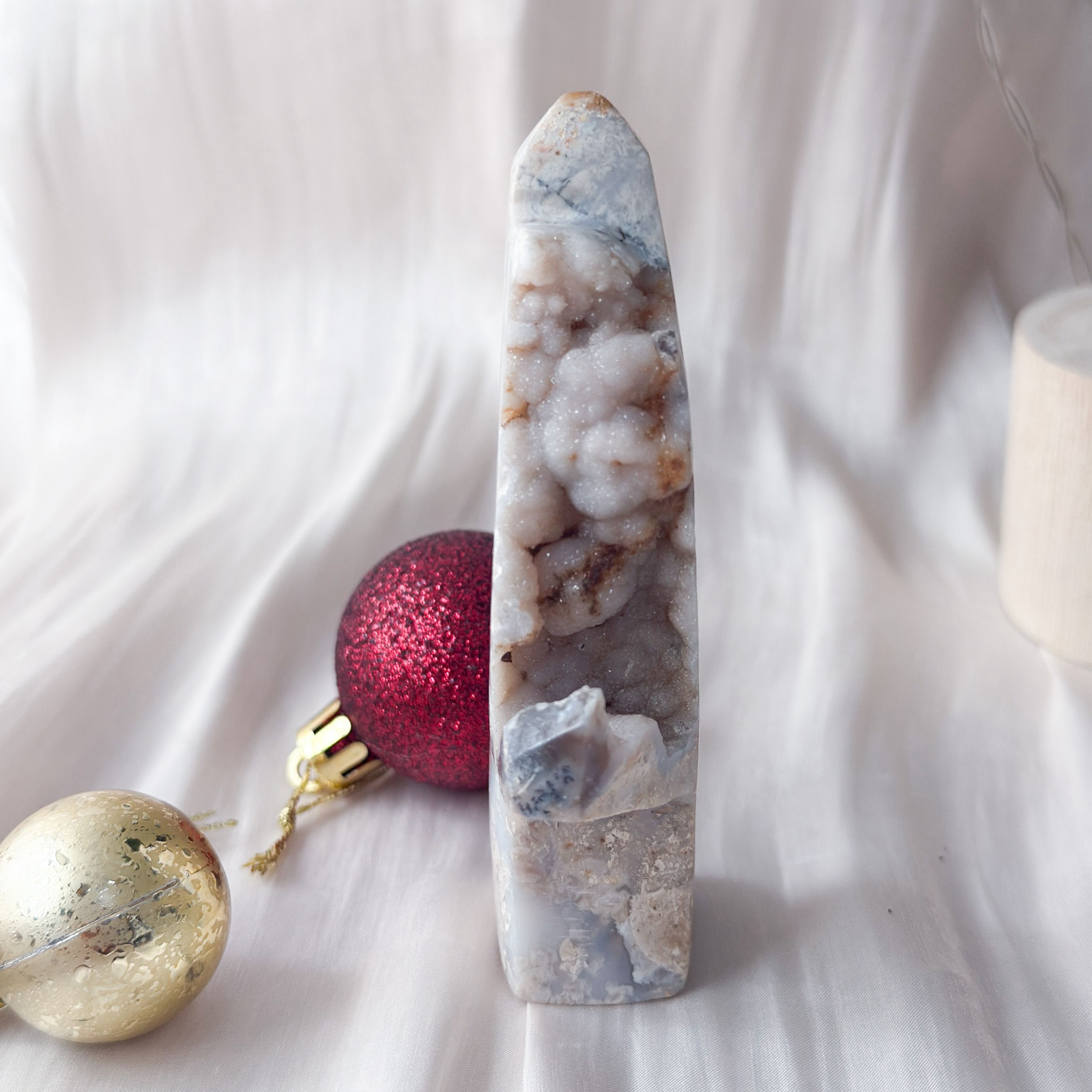 Crazy Lace Agate with Druzy Display [Black Friday]