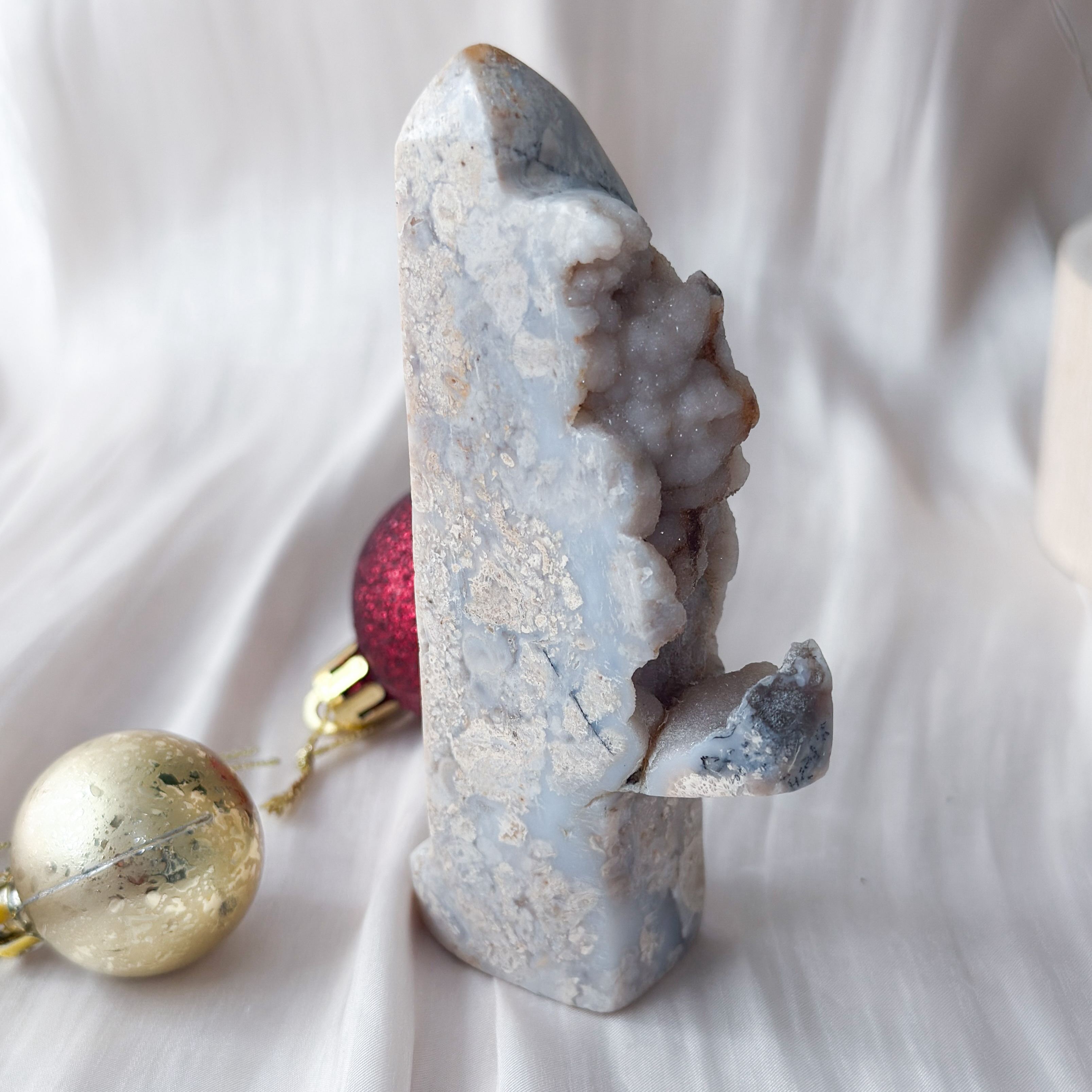 Crazy Lace Agate with Druzy Display [Black Friday]