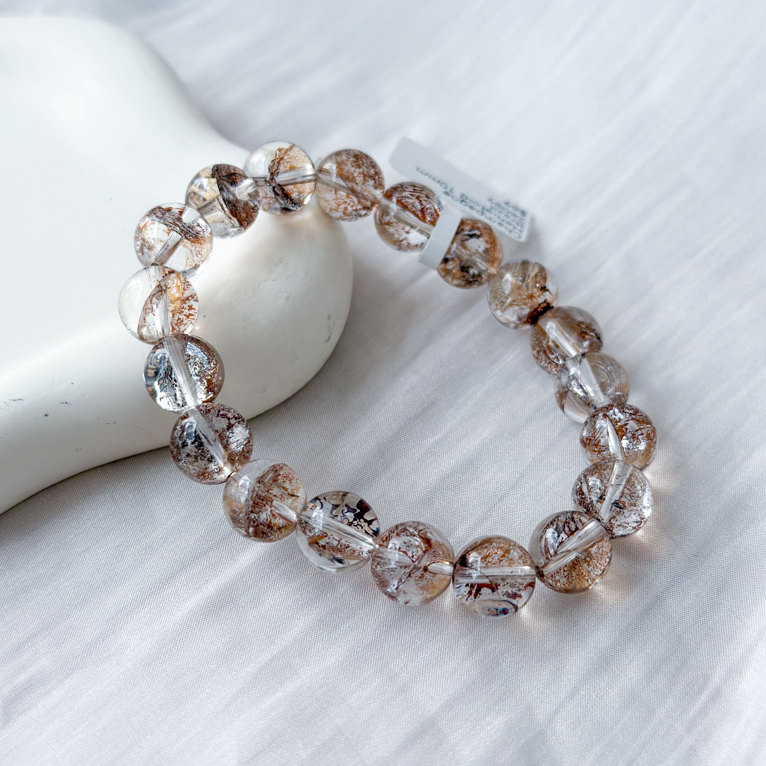 Champagne Hematoid in Quartz 10mm Bracelet