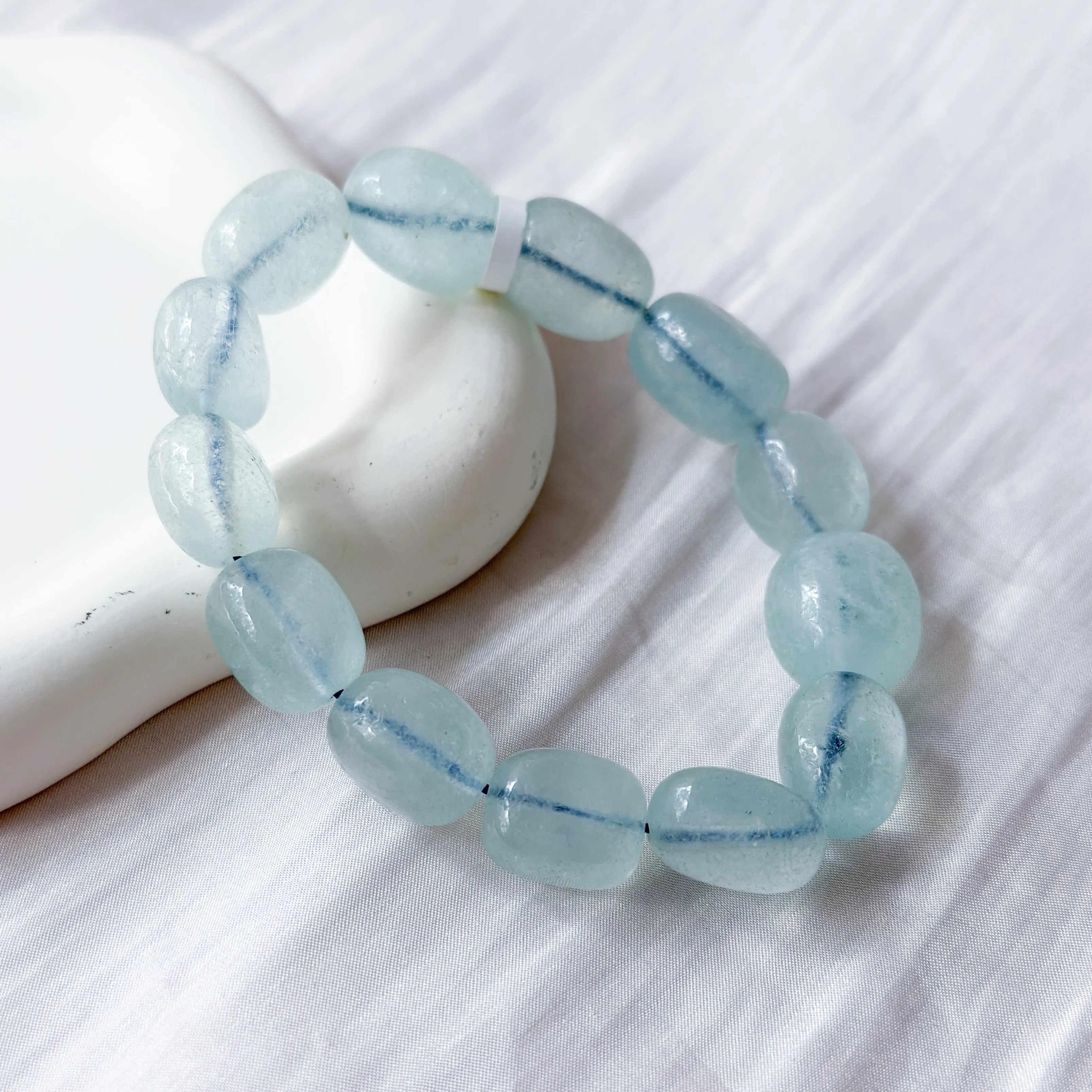Aquamarine Nugget Bracelet