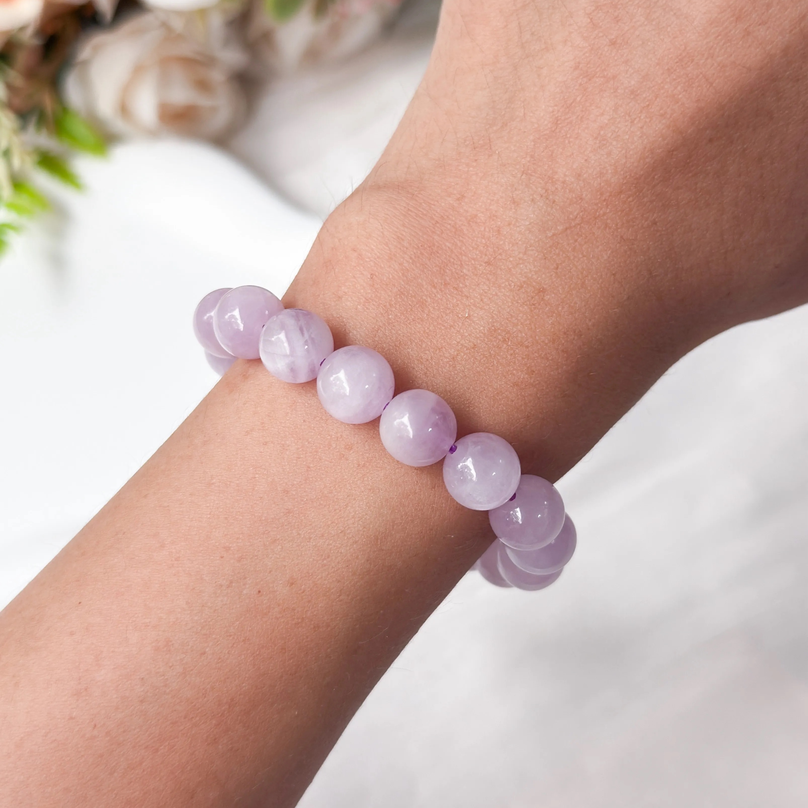Cat's Eye Kunzite 9+mm AAA Bracelet