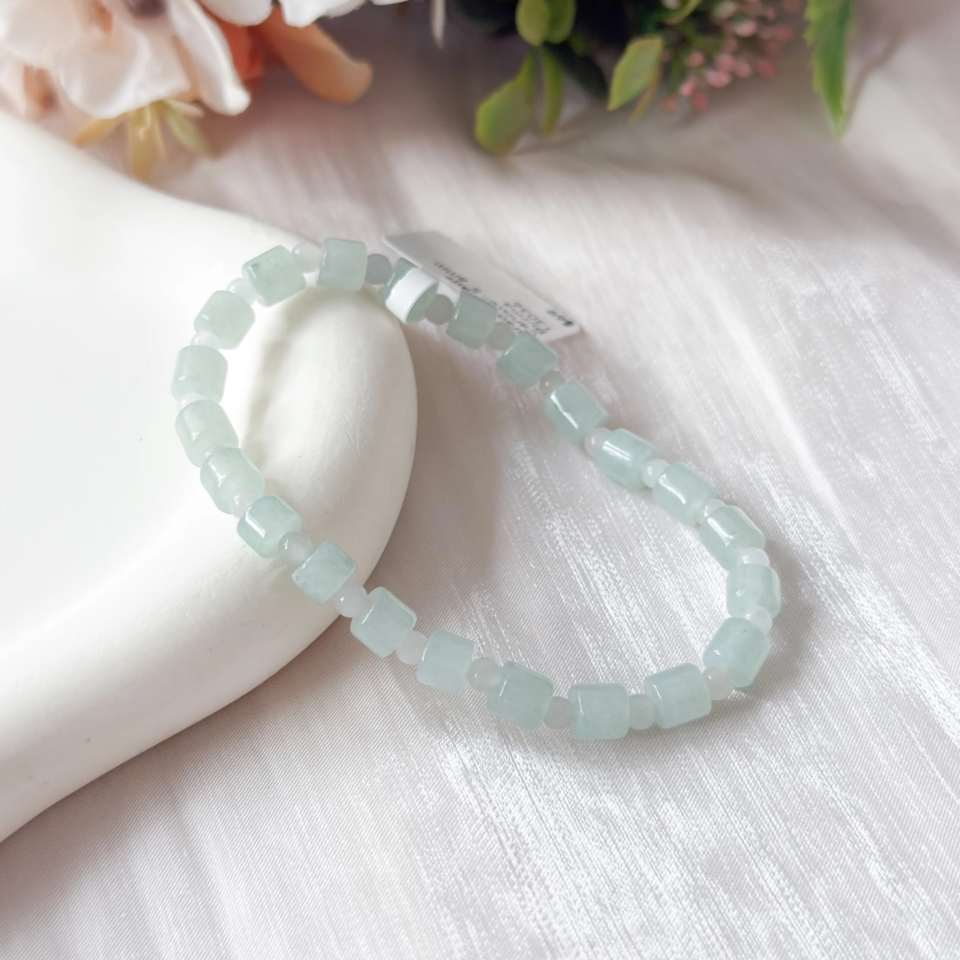 Grade A Jade Canister 5-6mm Bracelet