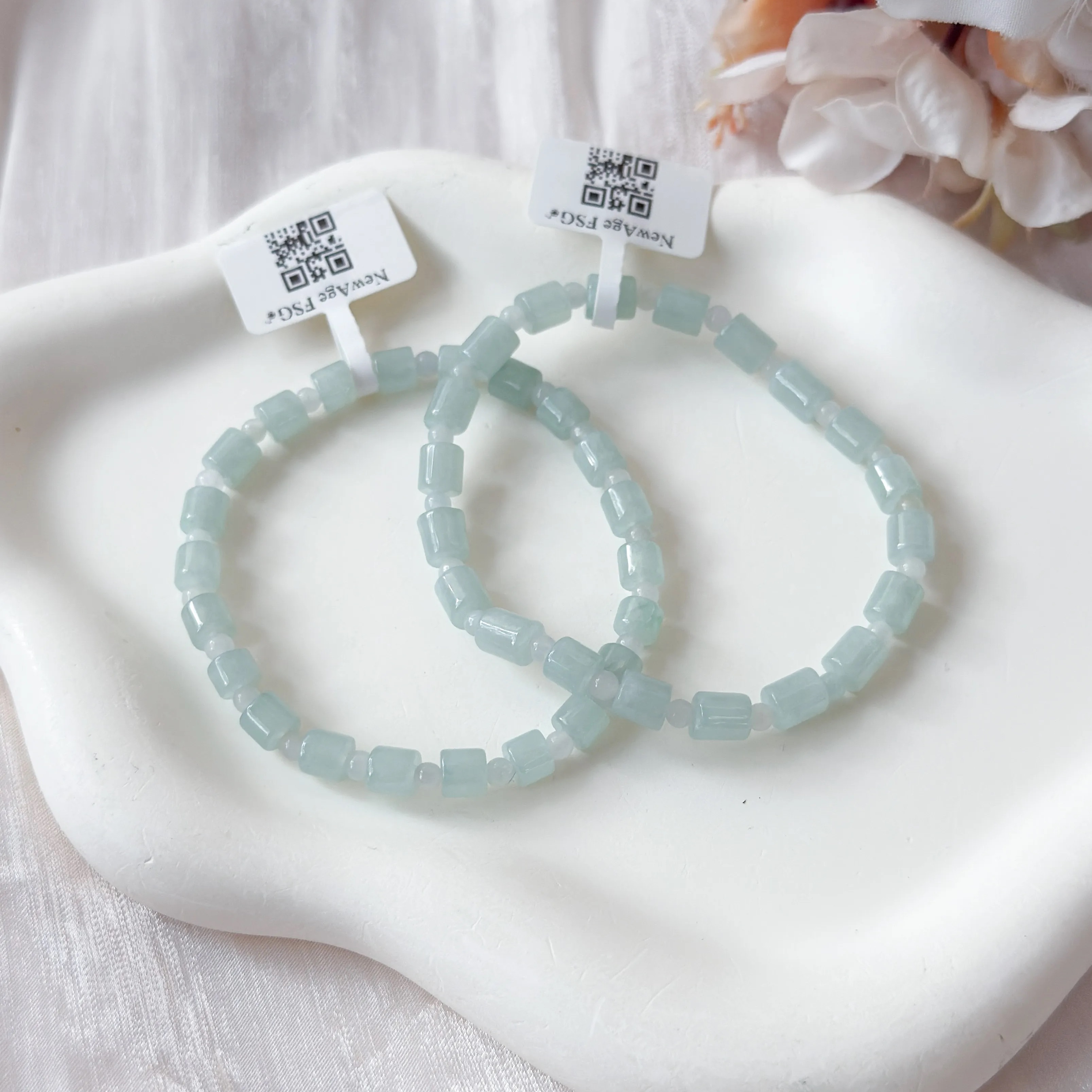 Grade A Jade Canister 5-6mm Bracelet