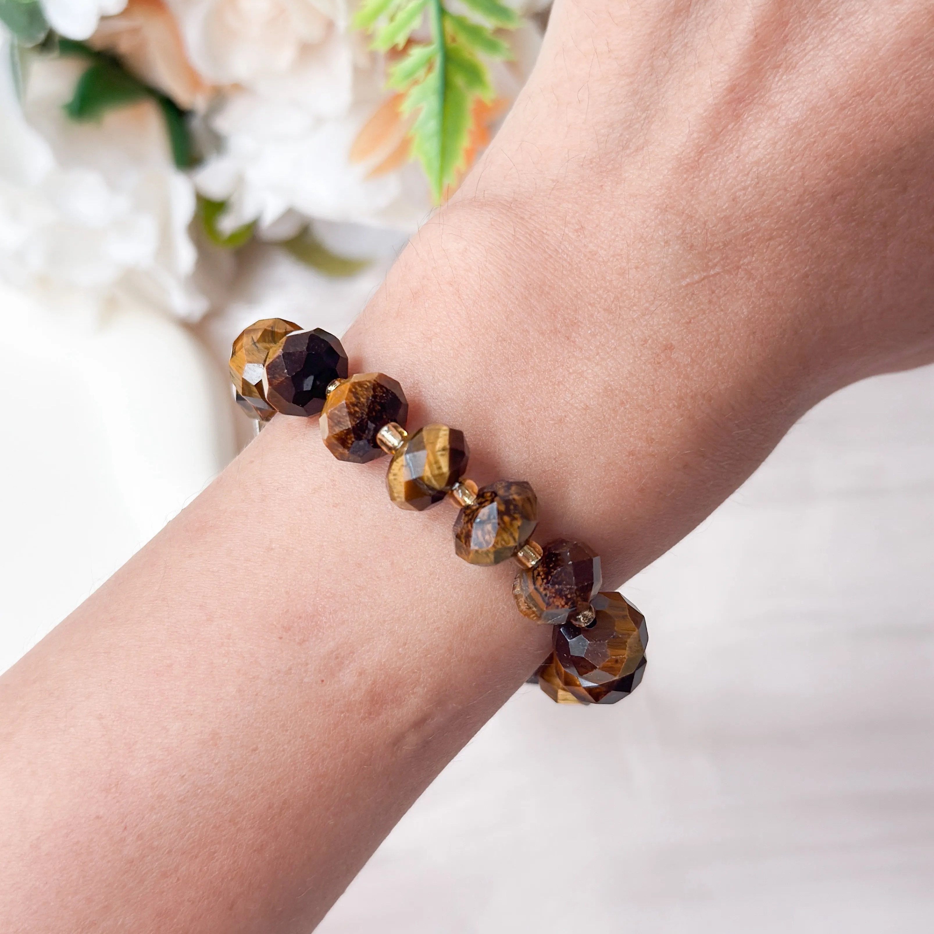 Yellow Tiger Eye Abacus Bracelet