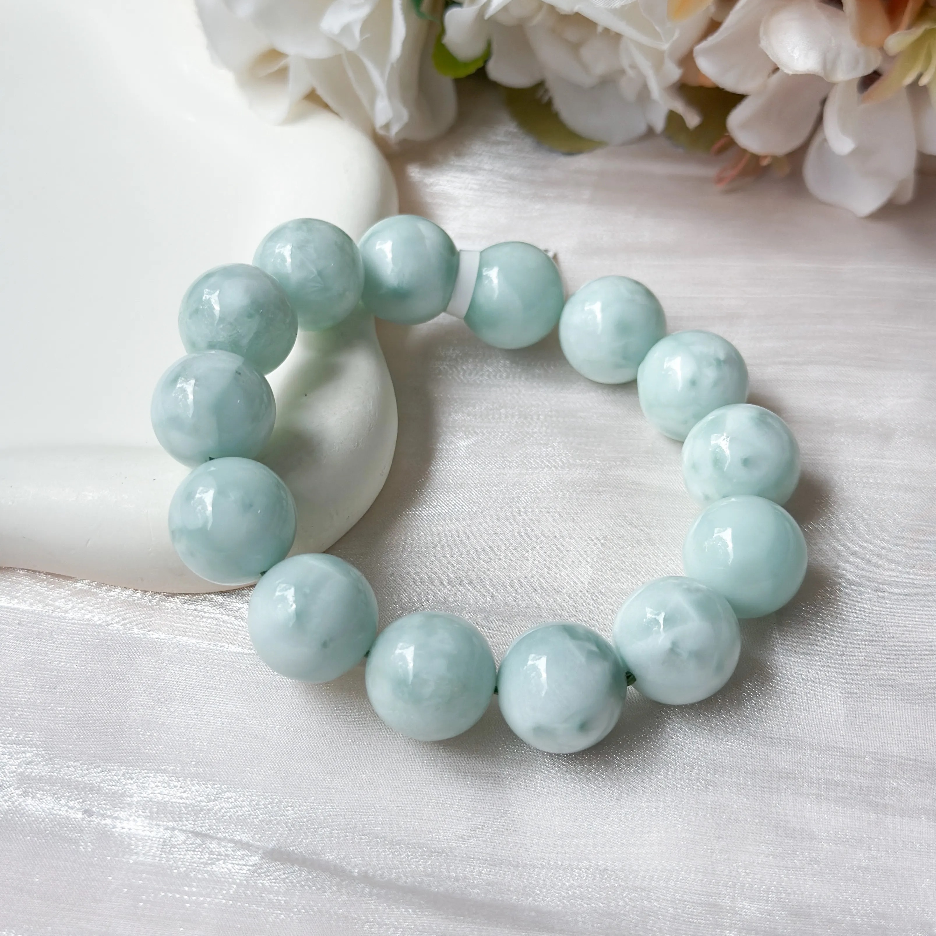Green Angelite 16mm Bracelet