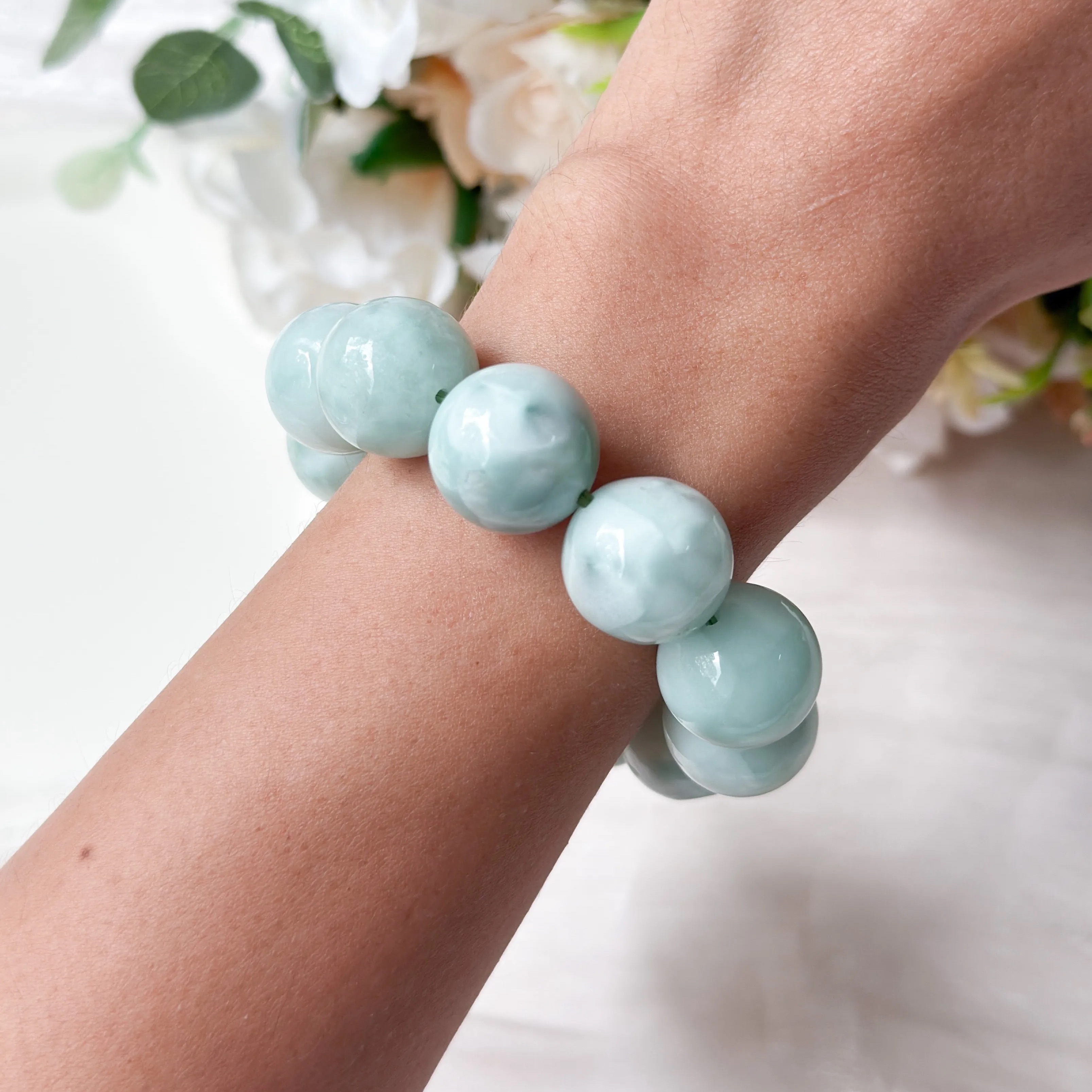 Green Angelite 16mm Bracelet
