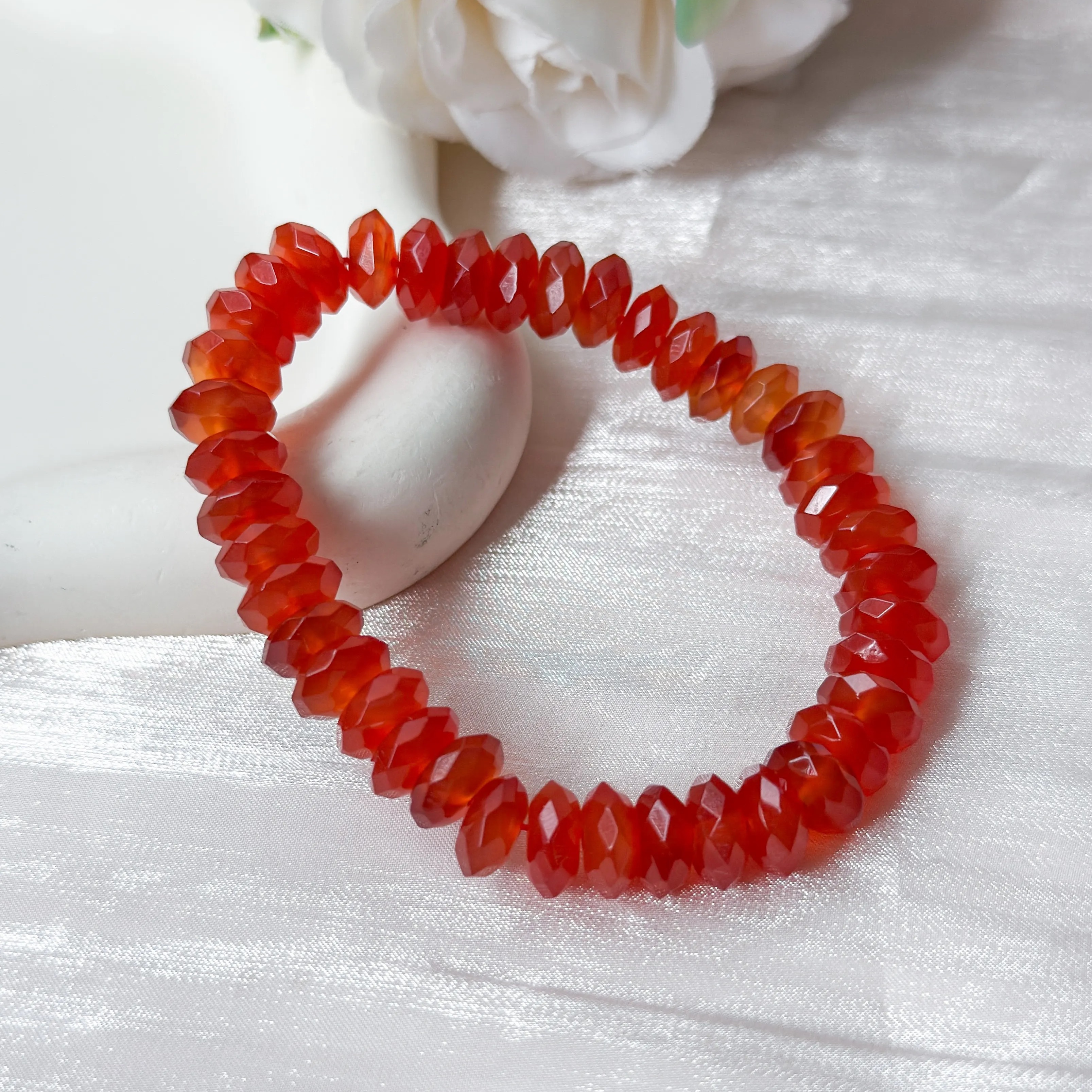 Carnelian Abacus 10mm Bracelet