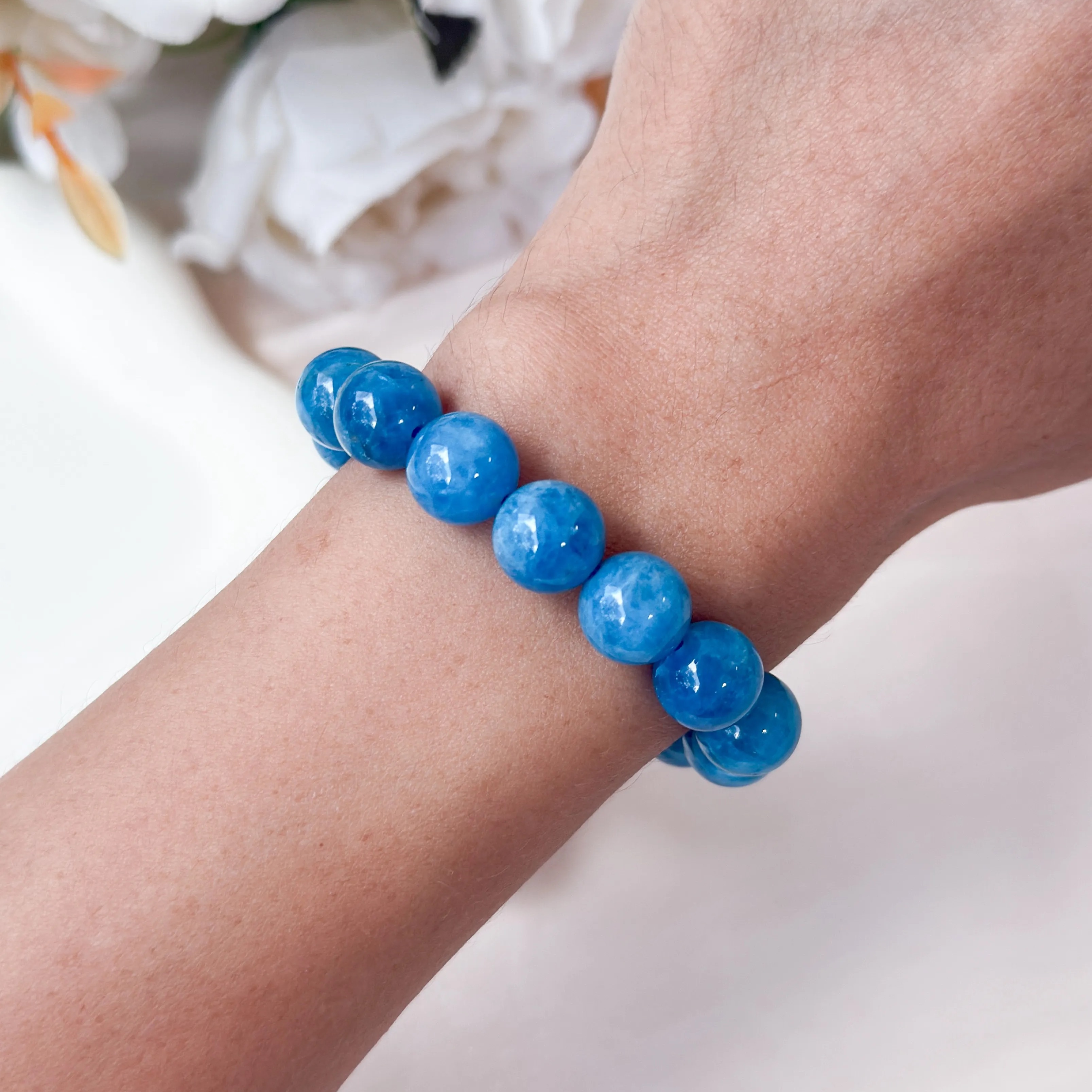 Cat's Eye Apatite AAA+ 10mm Bracelet