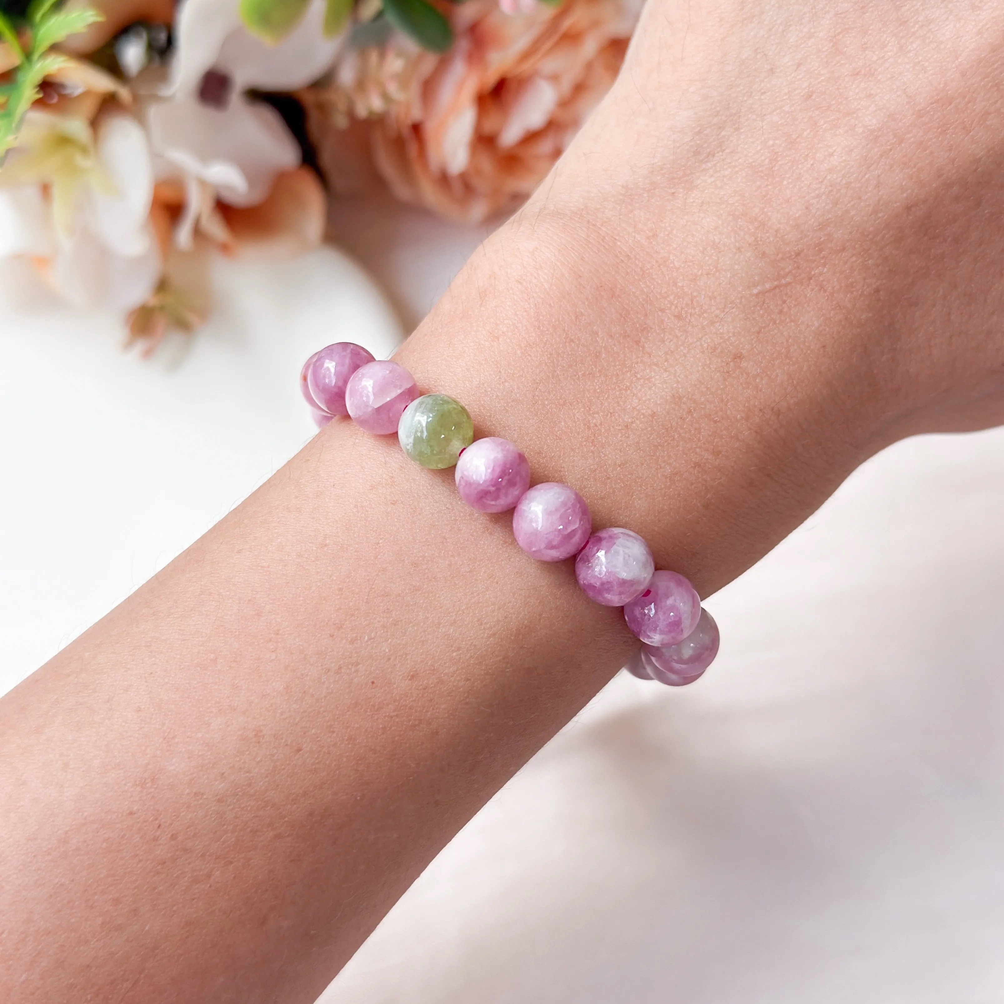 Watermelon Tourmaline 7-8mm AAA Bracelet