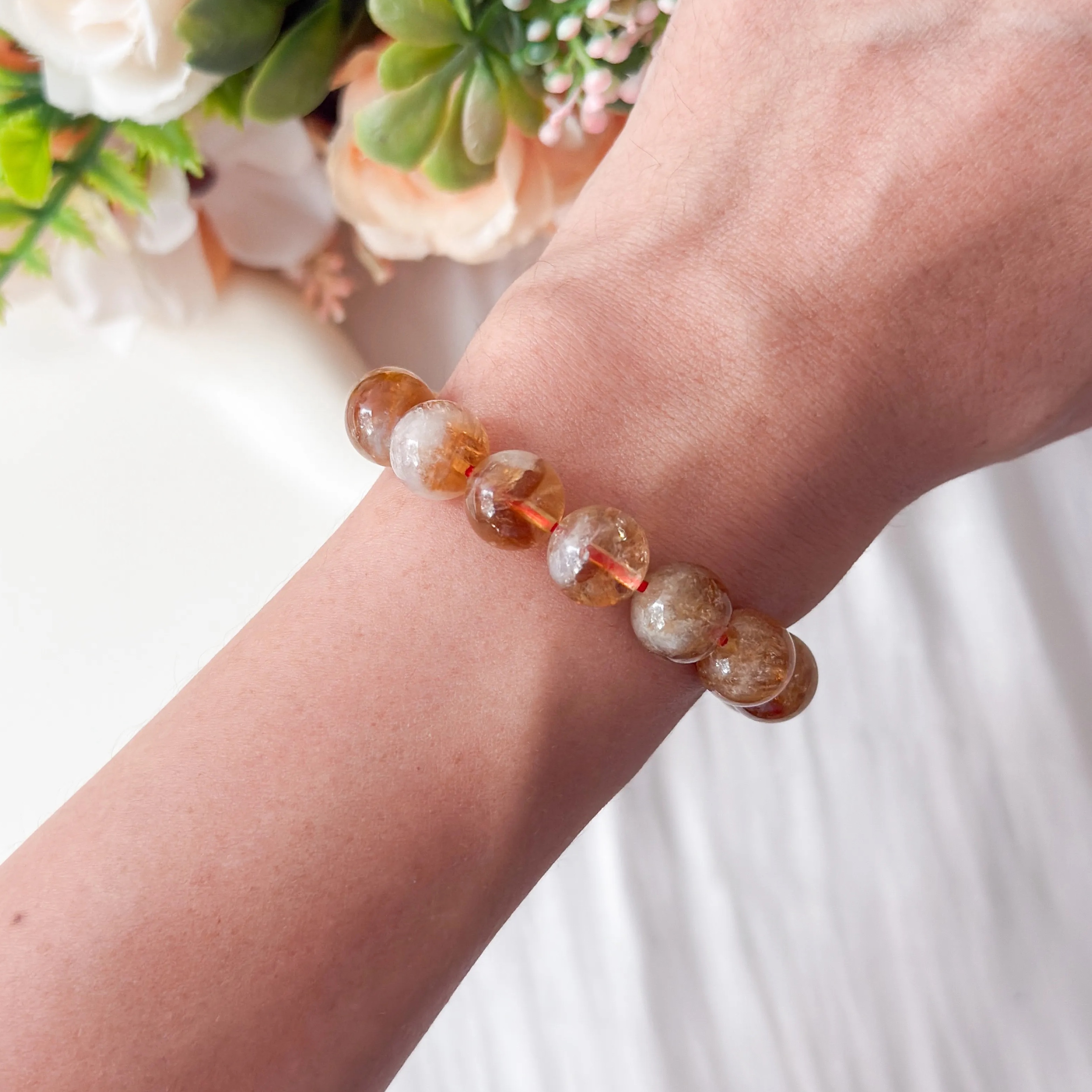Wealth Bucket Citrine 10-11mm AA+ Bracelet