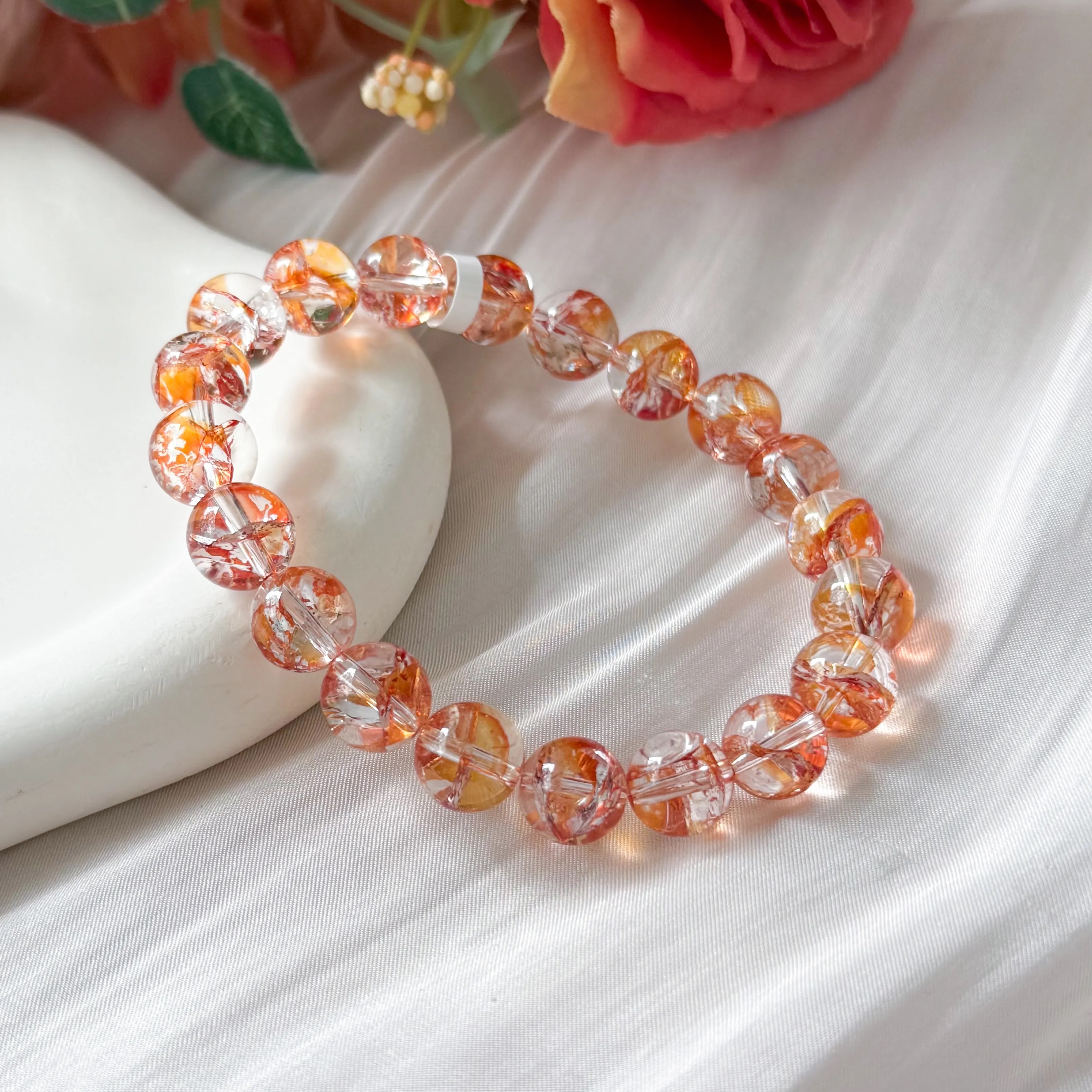 Koi Hematoid In Quartz 10mm Bracelet