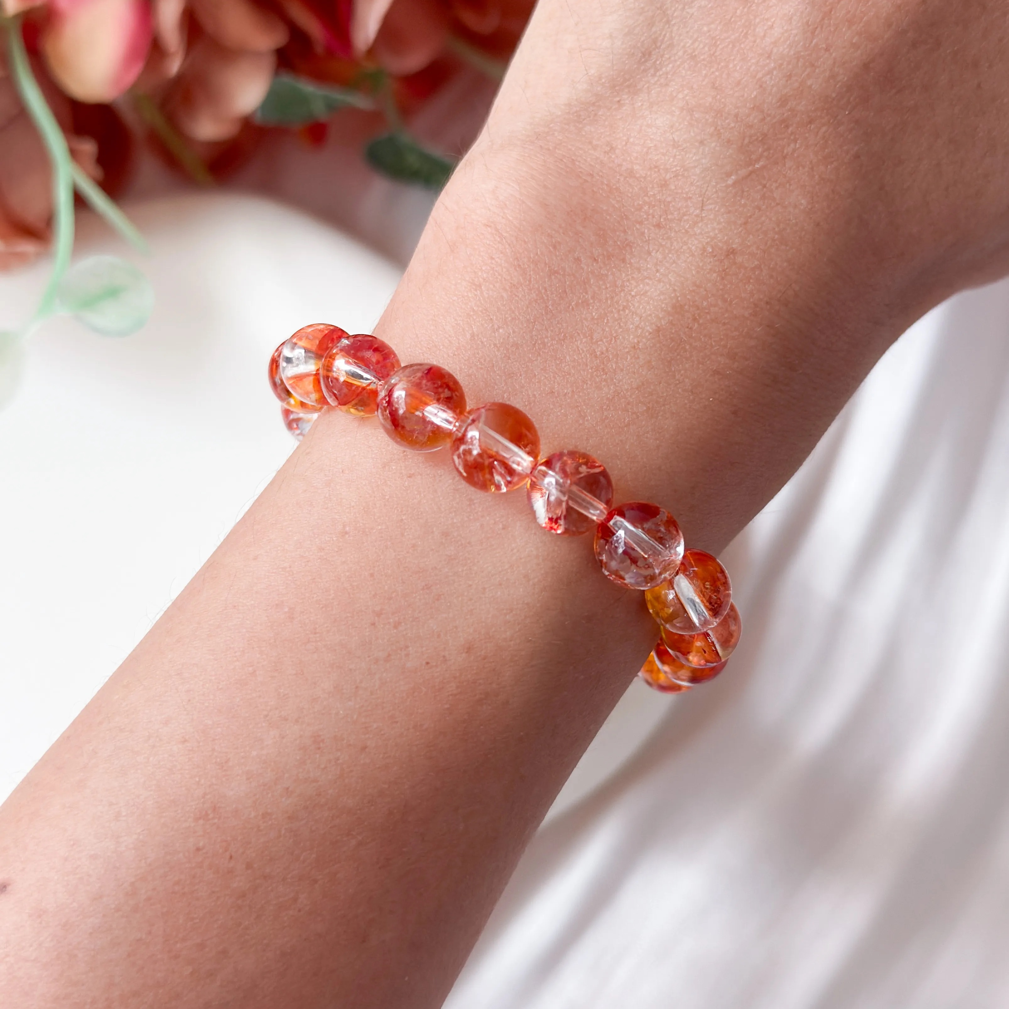 Koi Hematoid In Quartz 8mm Bracelet