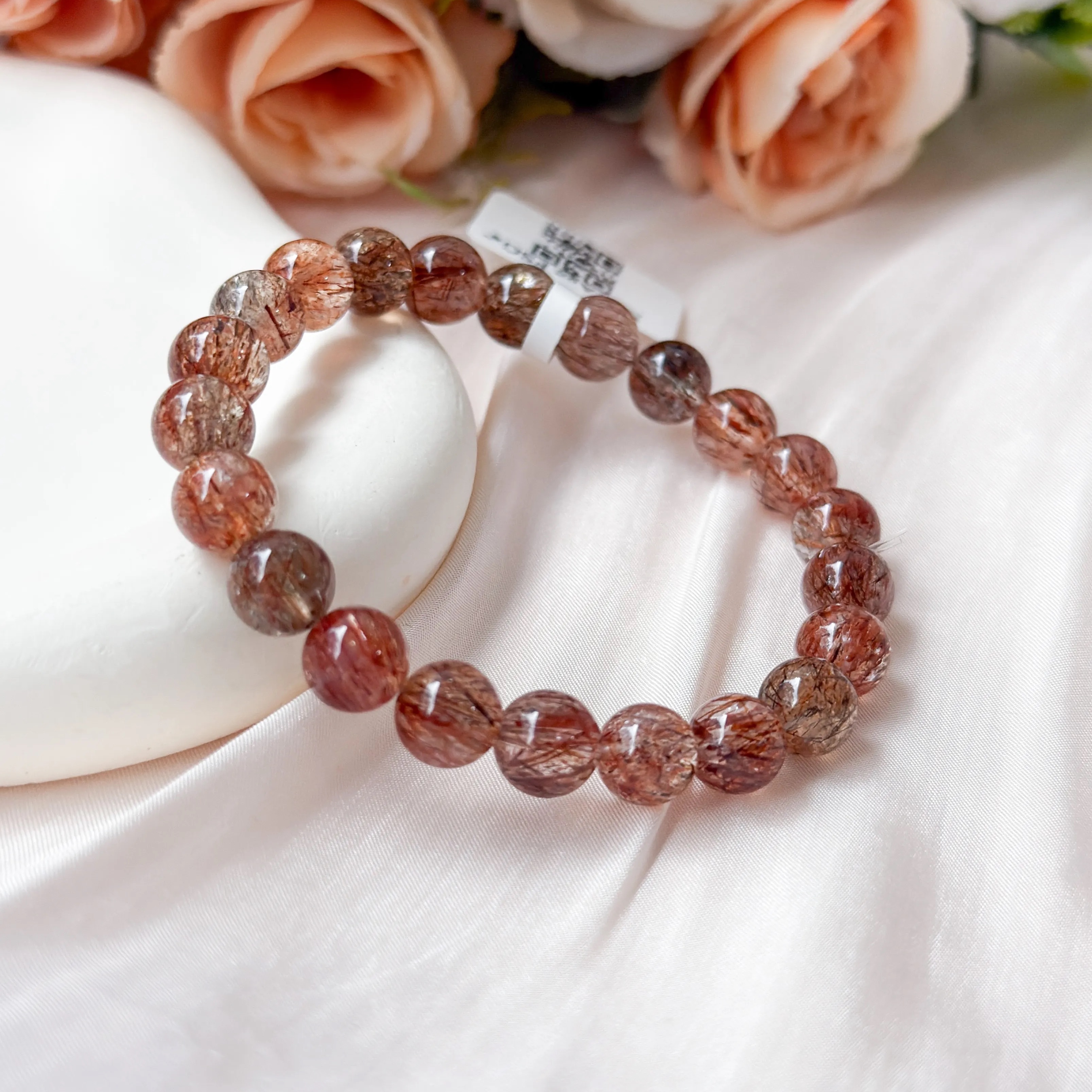 Multi Coloured Rutilated Quartz 8mm AAA Bracelet