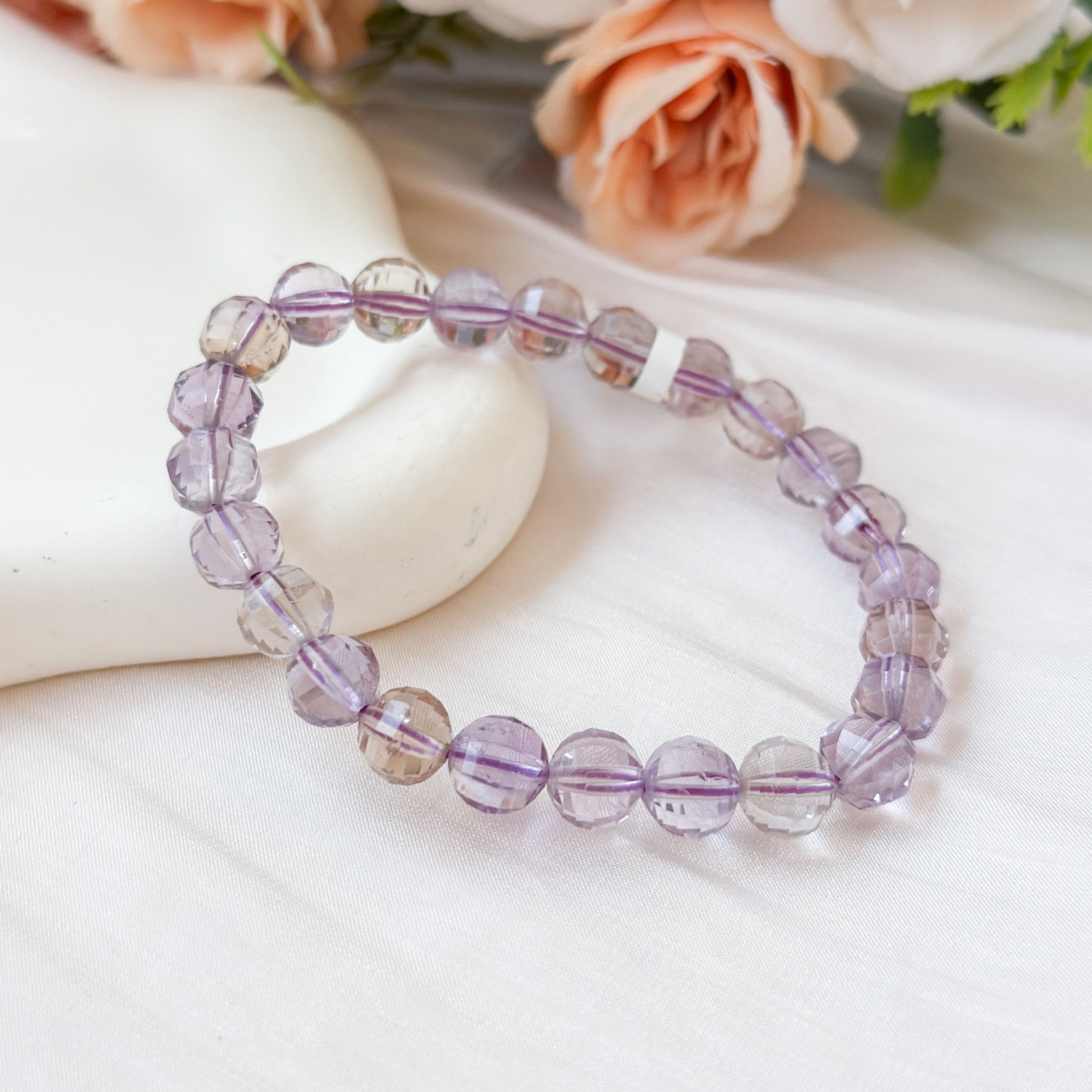 Ametrine 8mm Lantern Cut AAA Bracelet