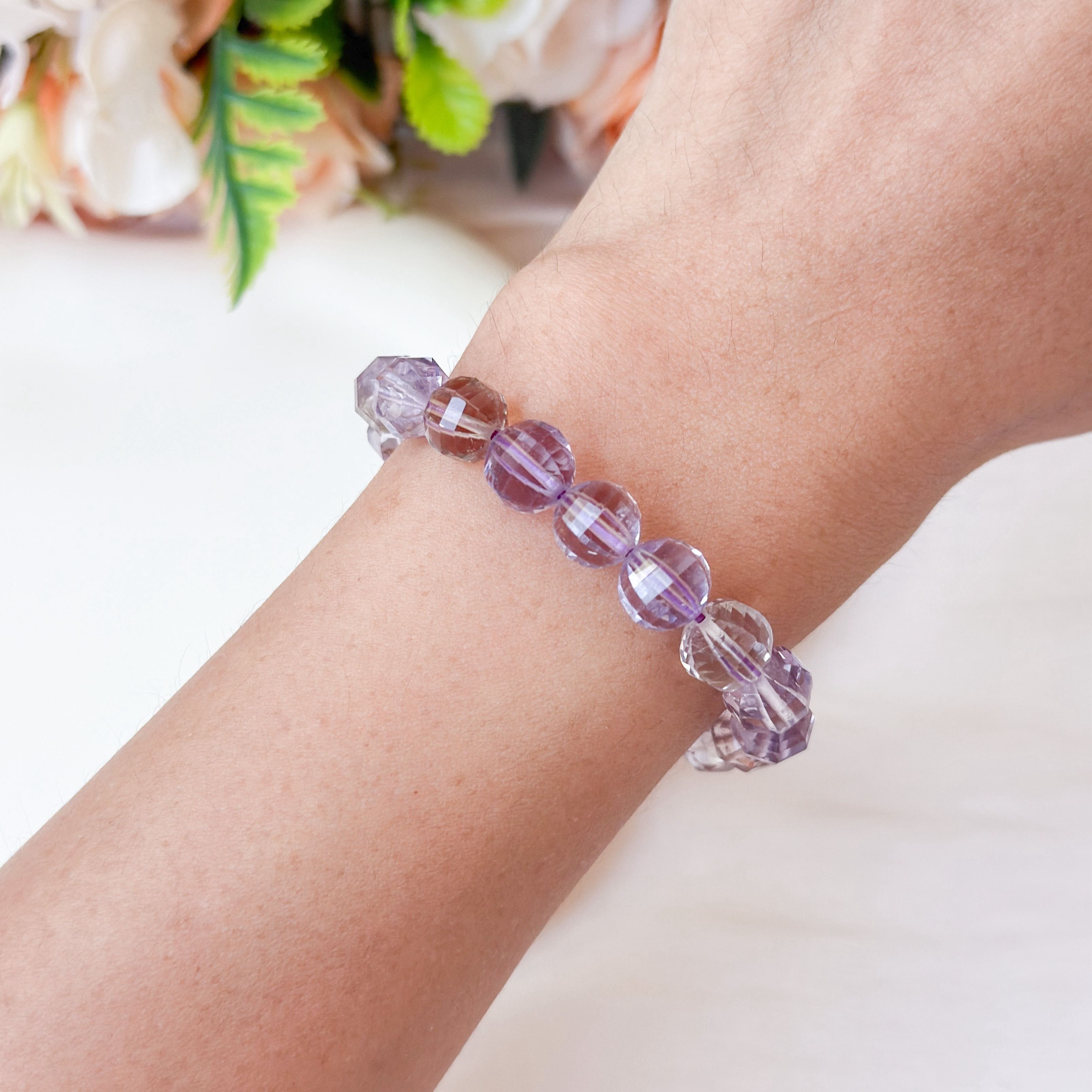 Ametrine 8mm Lantern Cut AAA Bracelet