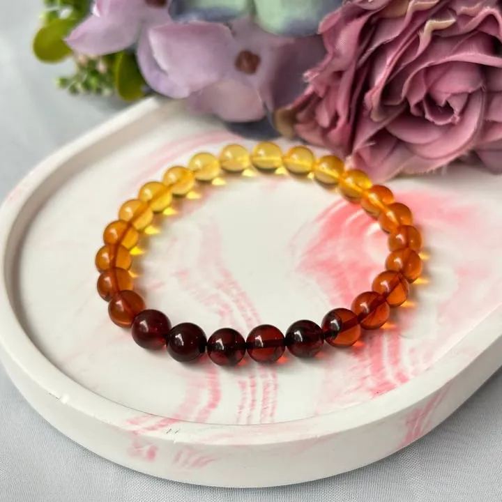 Multi-Colour Amber 8mm AAA Bracelet