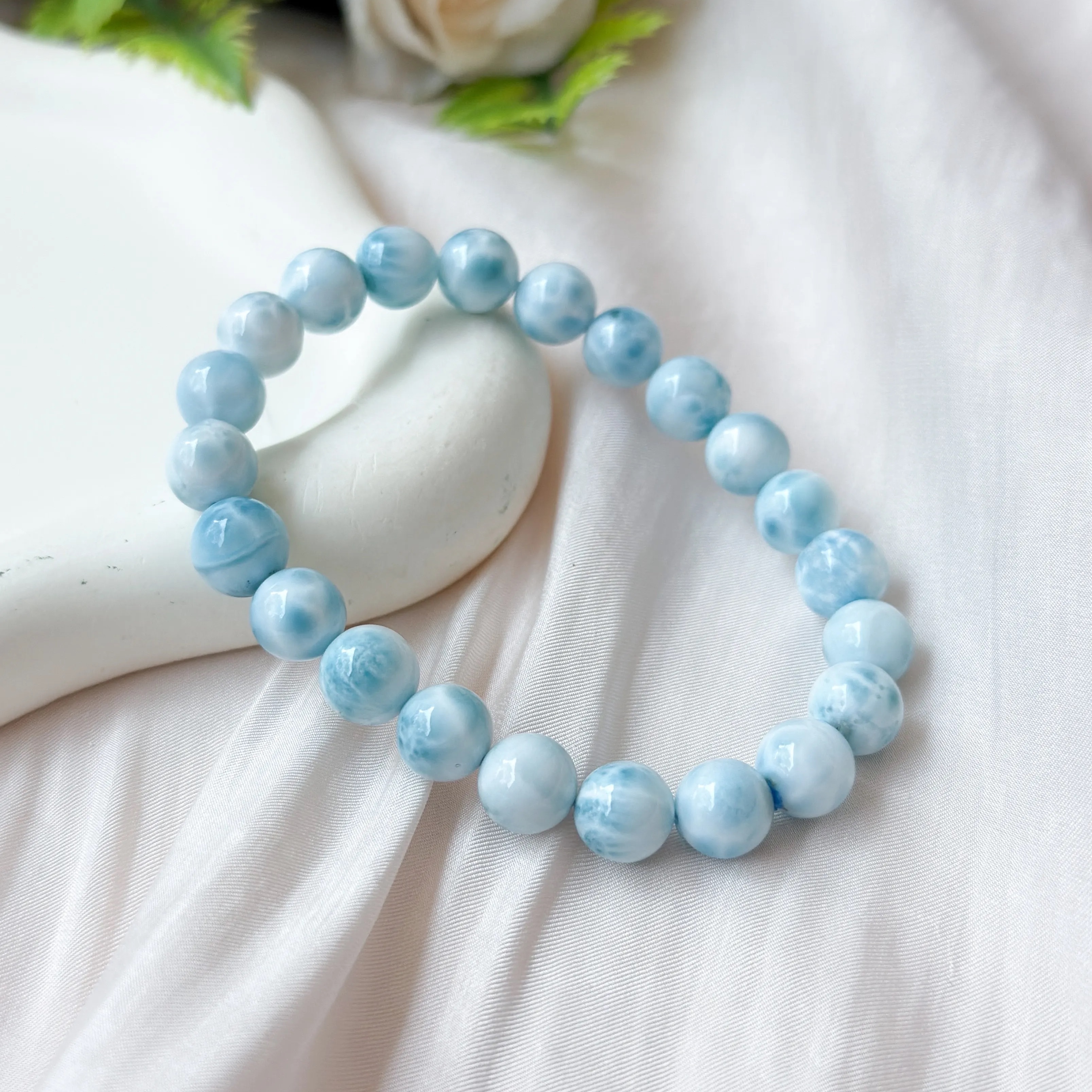 Larimar 8+mm AAAA Bracelet