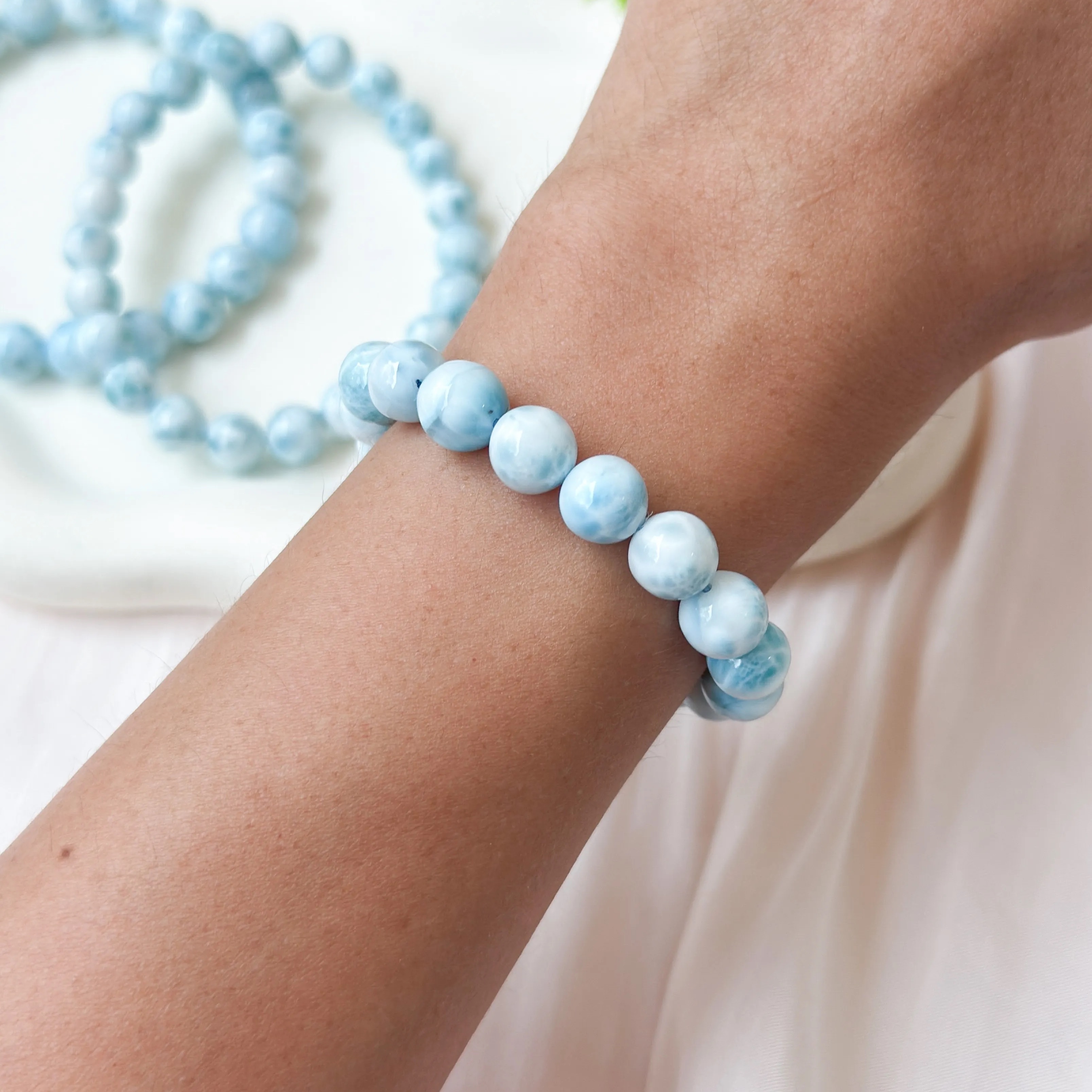Larimar 8+mm AAAA Bracelet