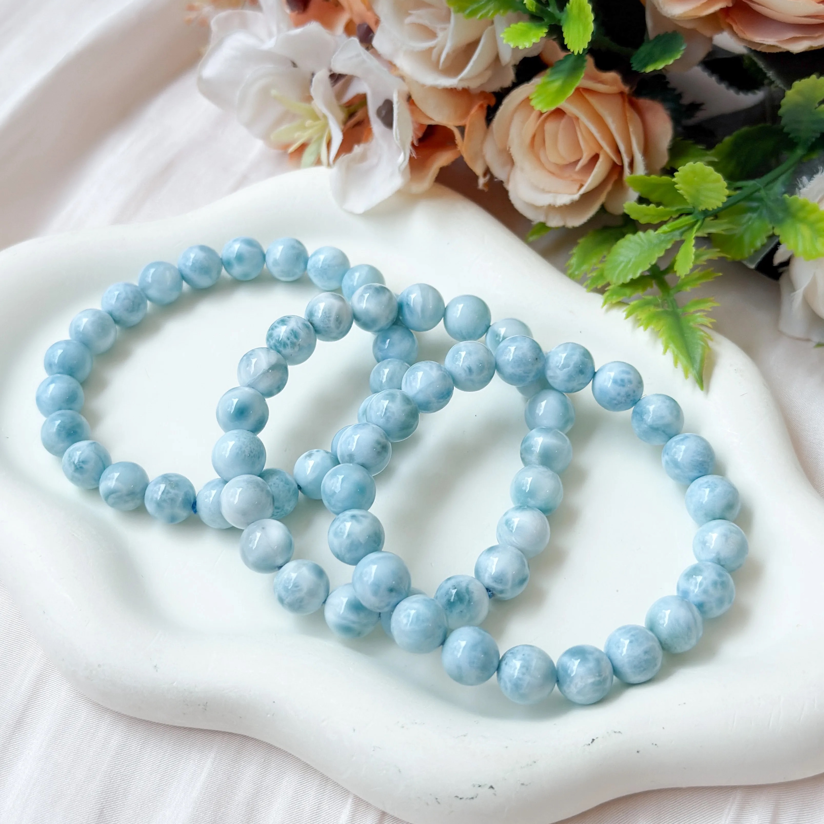 Larimar 8-9mm AAA+ Bracelet
