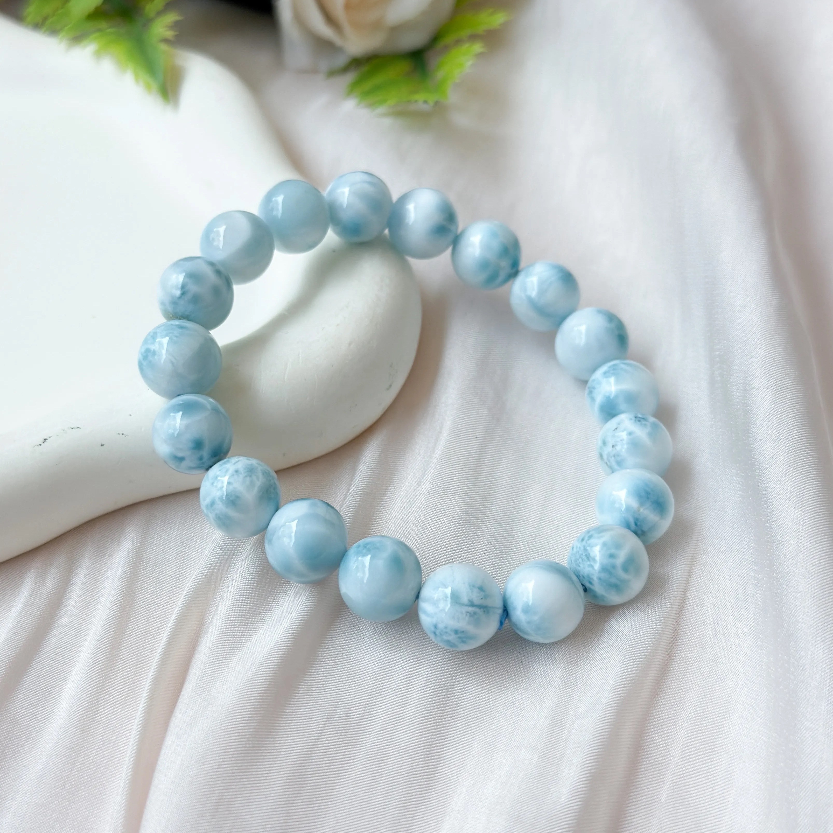 Larimar 9-10mm AAA+ Bracelet