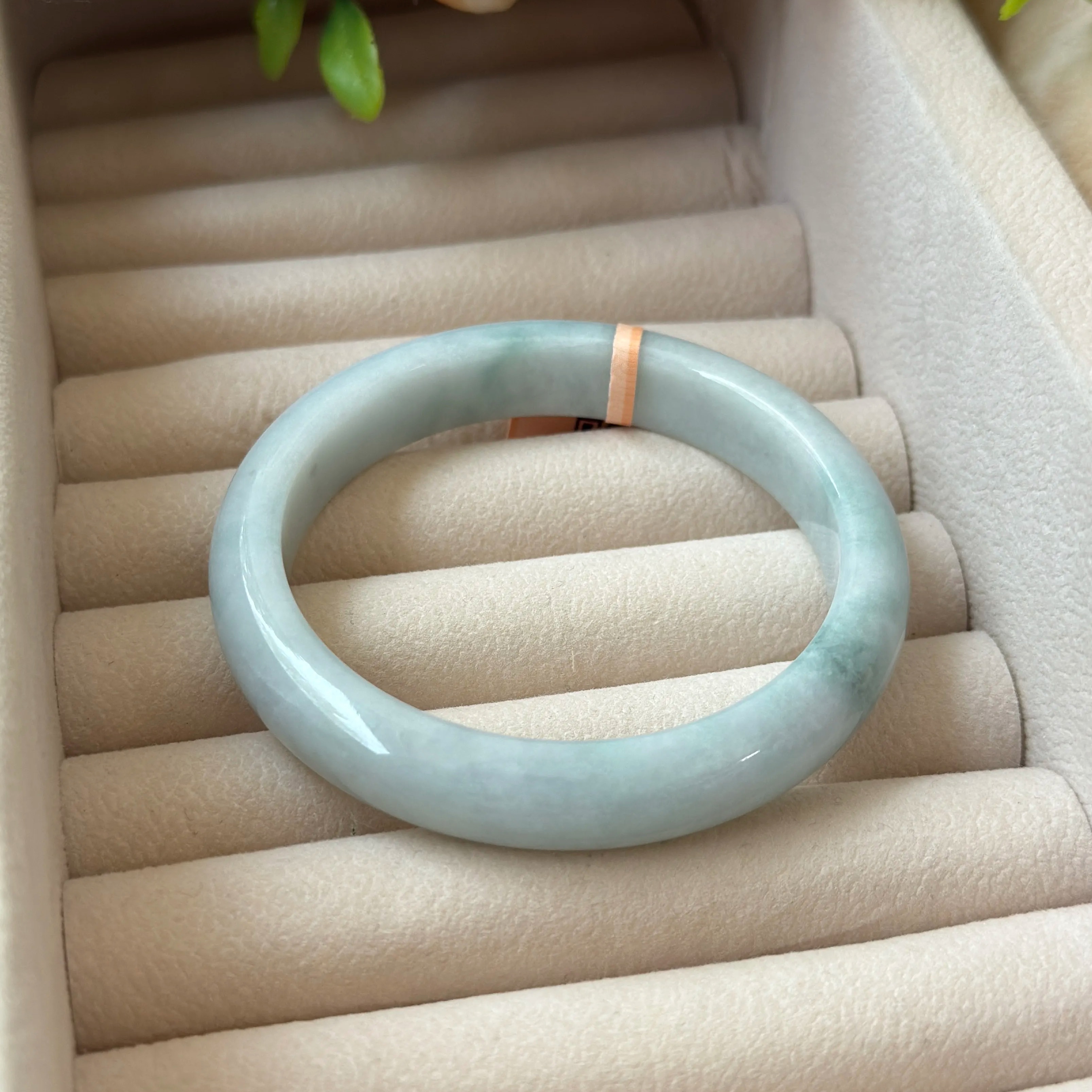 Grade A Waterhue Green Jade Bangle - S58/53.5g