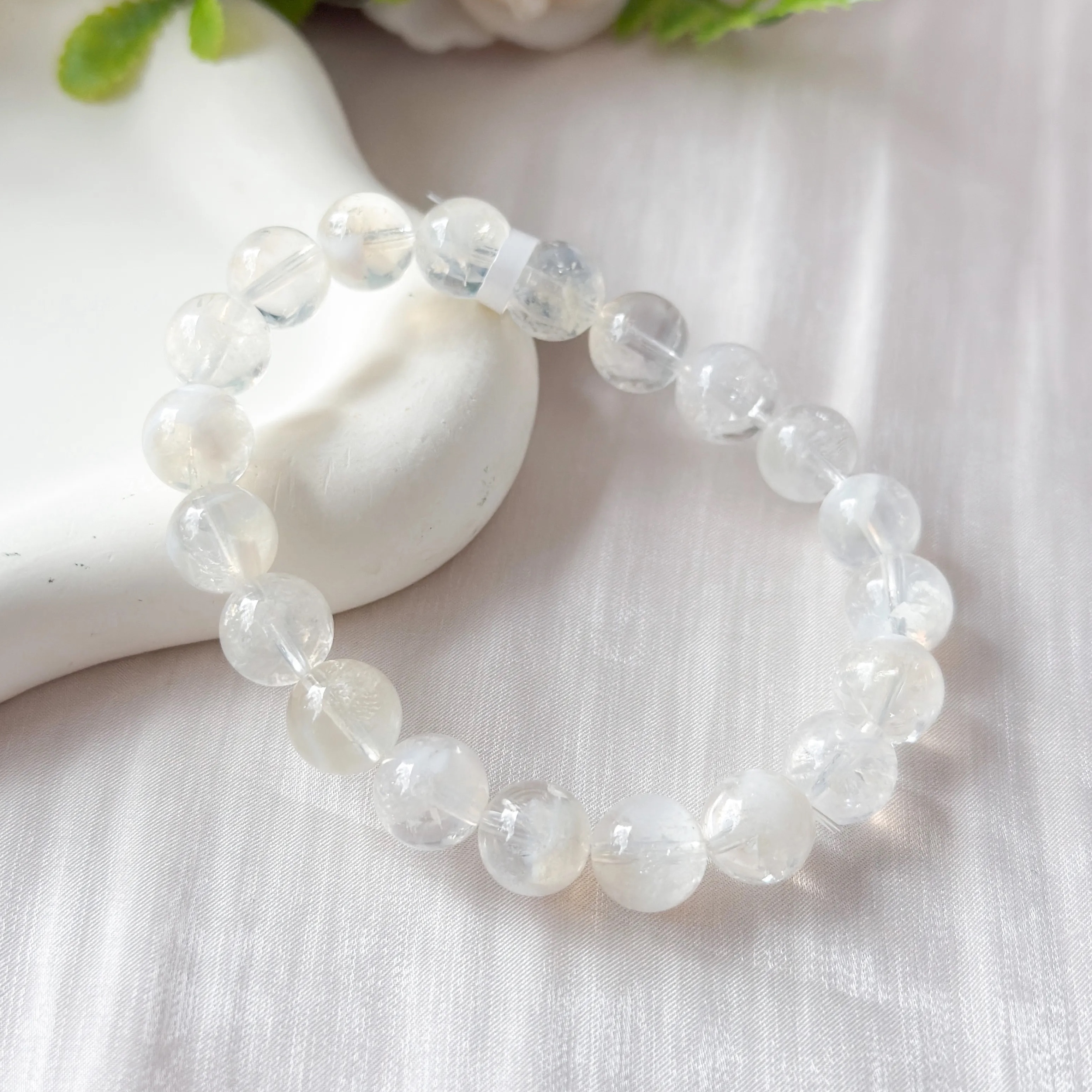 Angel Feather Quartz 9-10mm AAA Bracelet