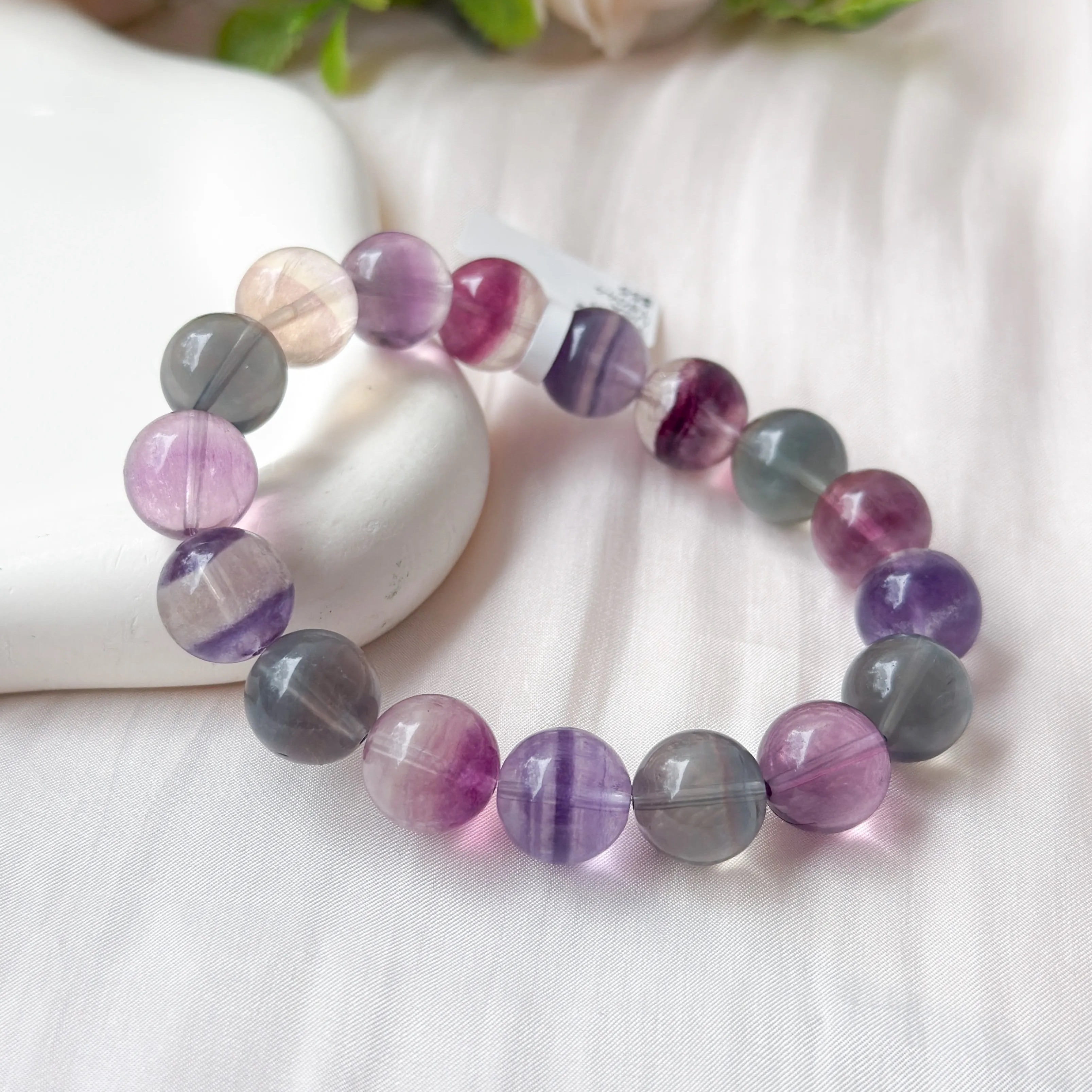 Fluorite 12mm Bracelet