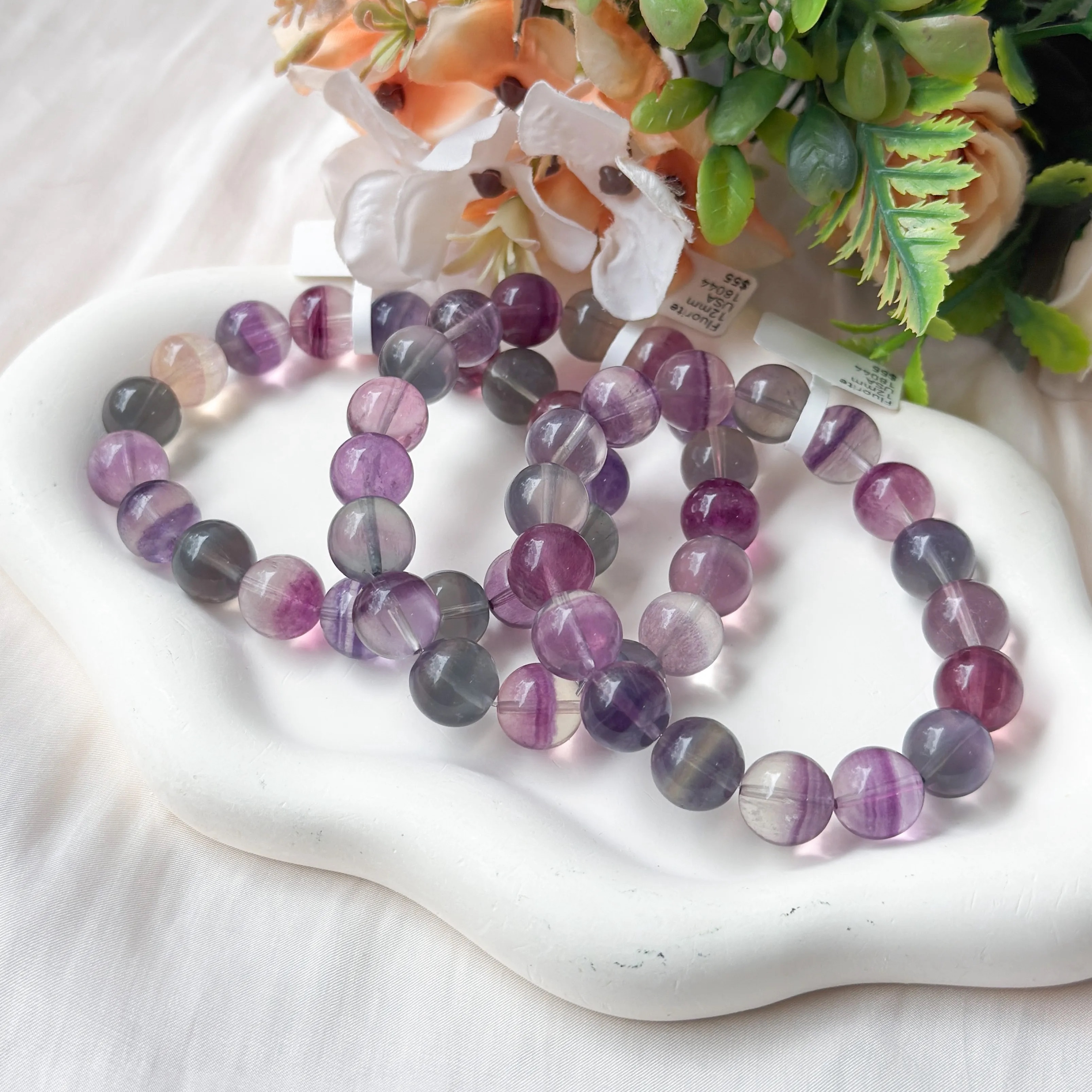 Fluorite 12mm Bracelet