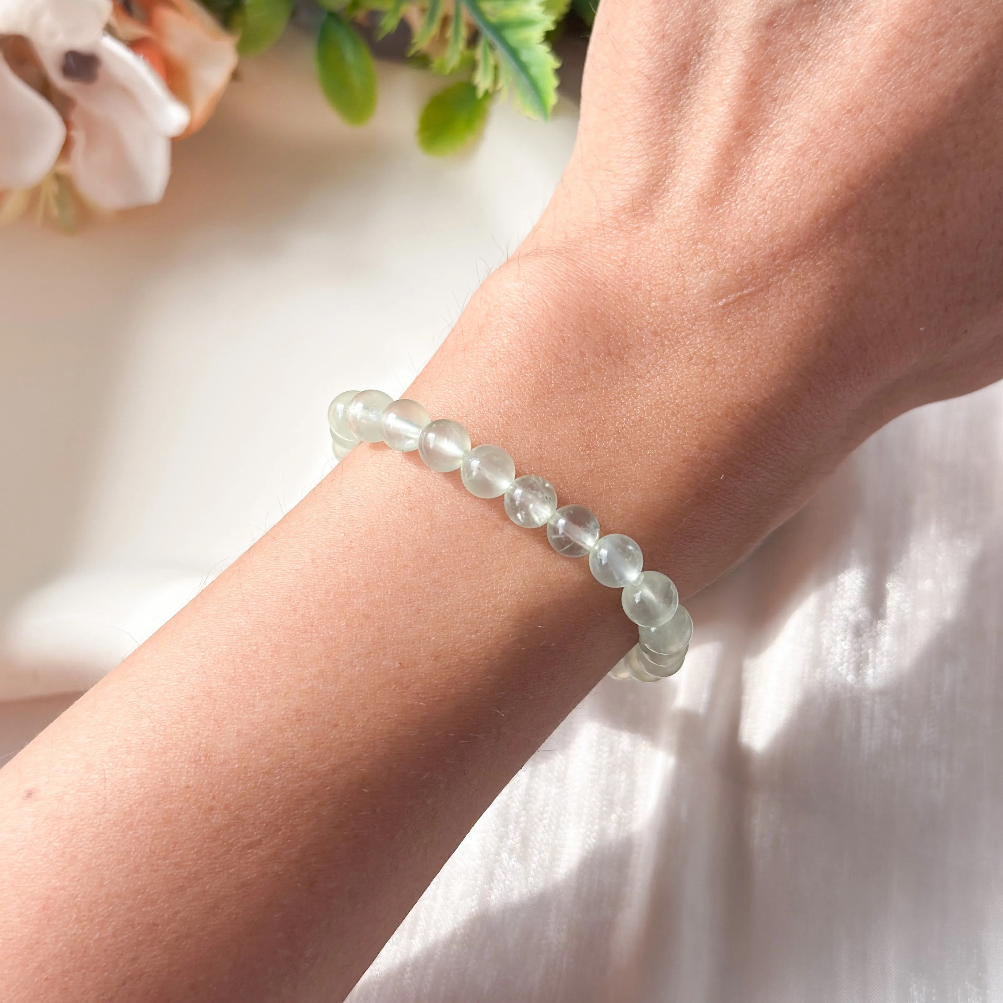 Prehnite 6mm Bracelet