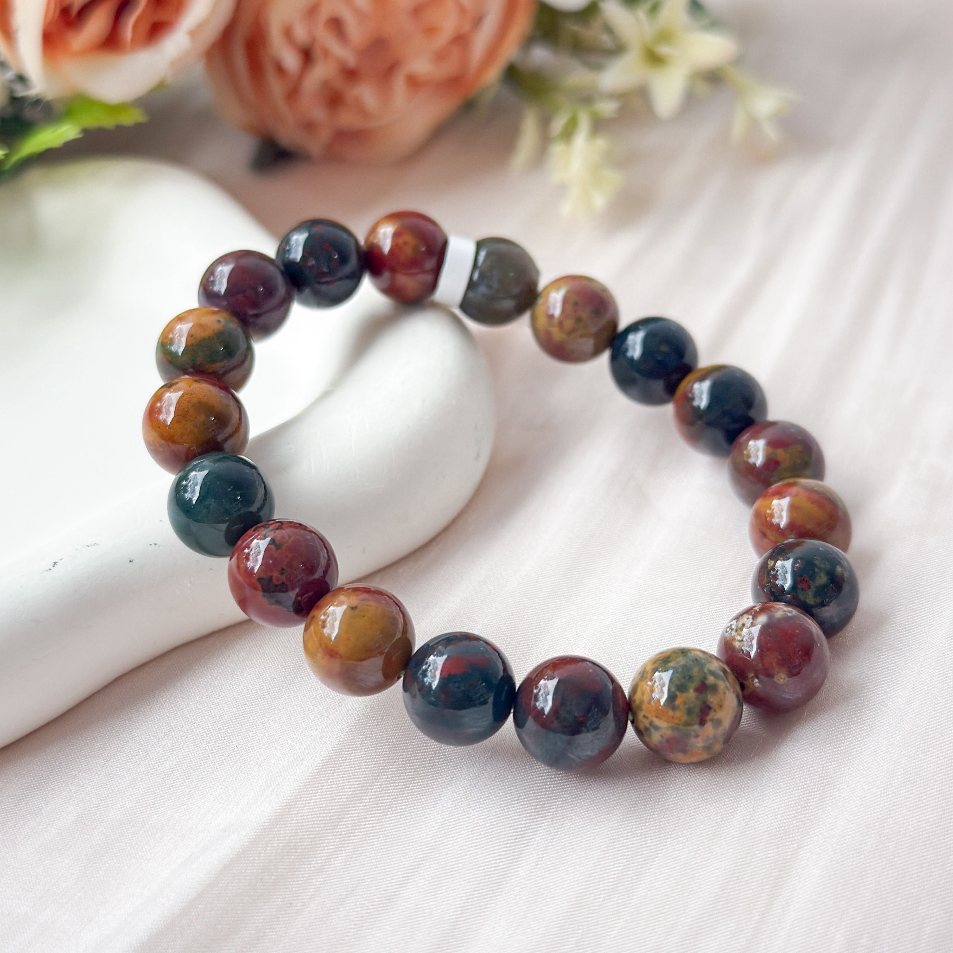 Bloodstone 10mm AAAA Bracelet