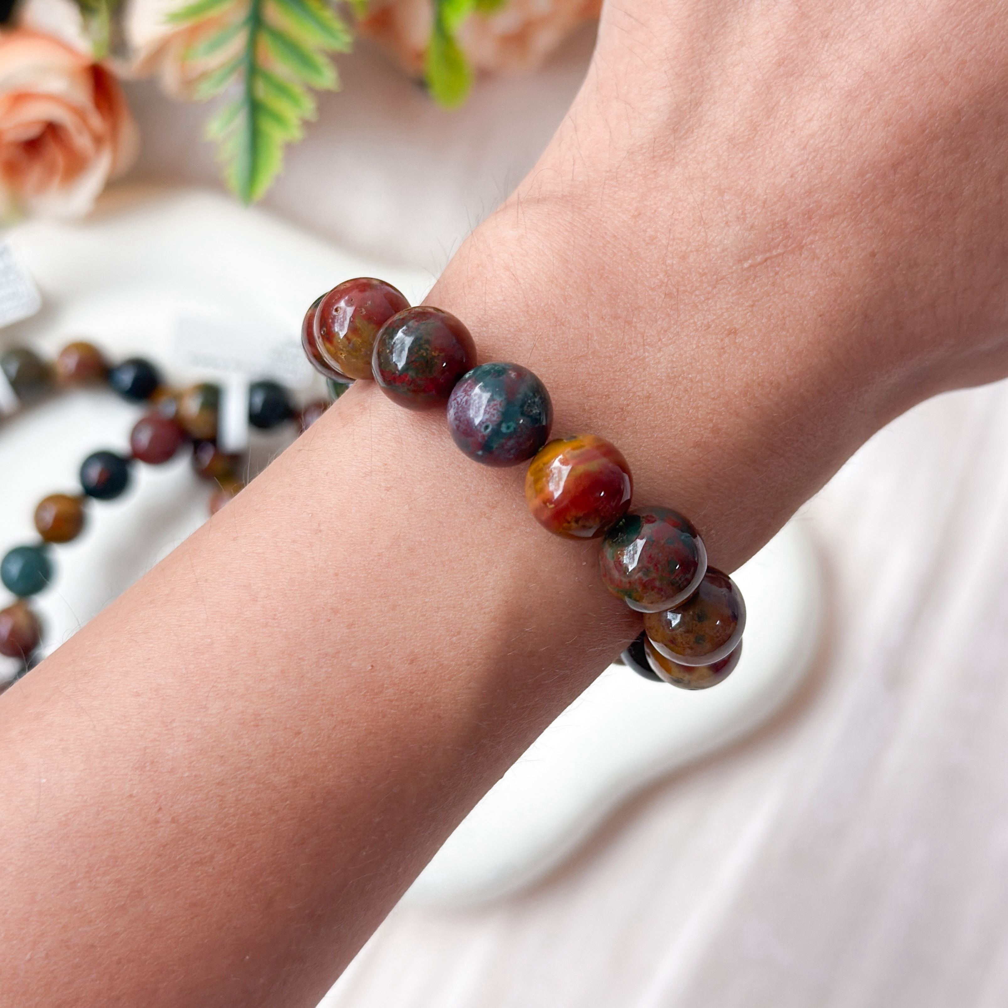 Bloodstone 10mm AAAA Bracelet