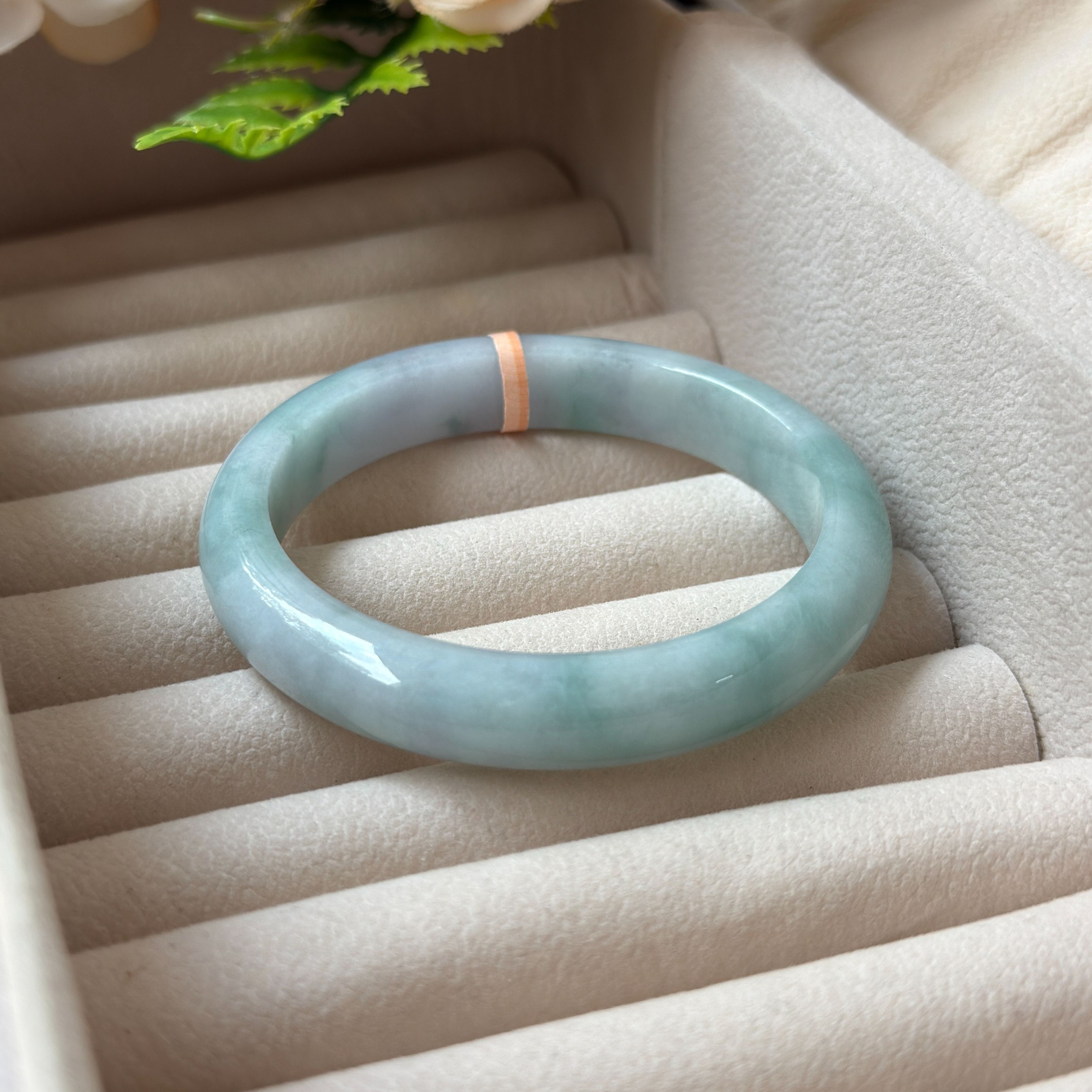 Grade A Waterhue Green Jade Bangle - S58/50.6g