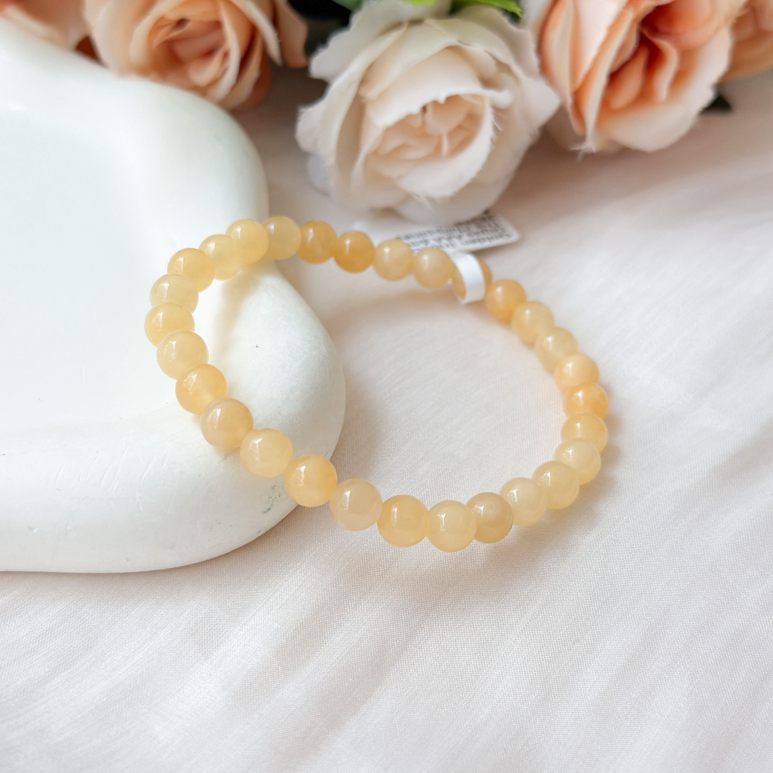 Golden Tridacna Gigas 6mm AAA Bracelet