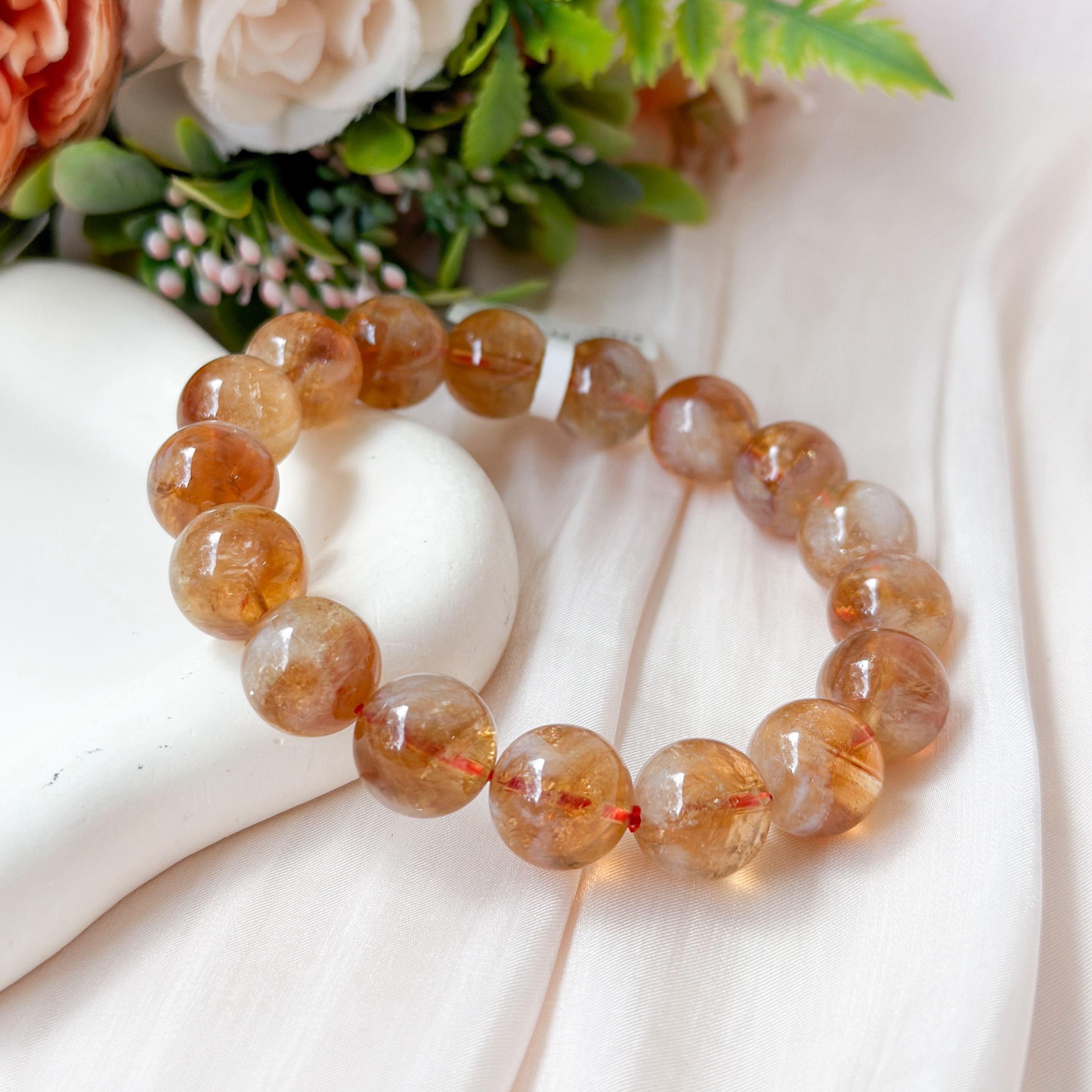 Wealth Bucket Citrine 11-12mm AAA Bracelet