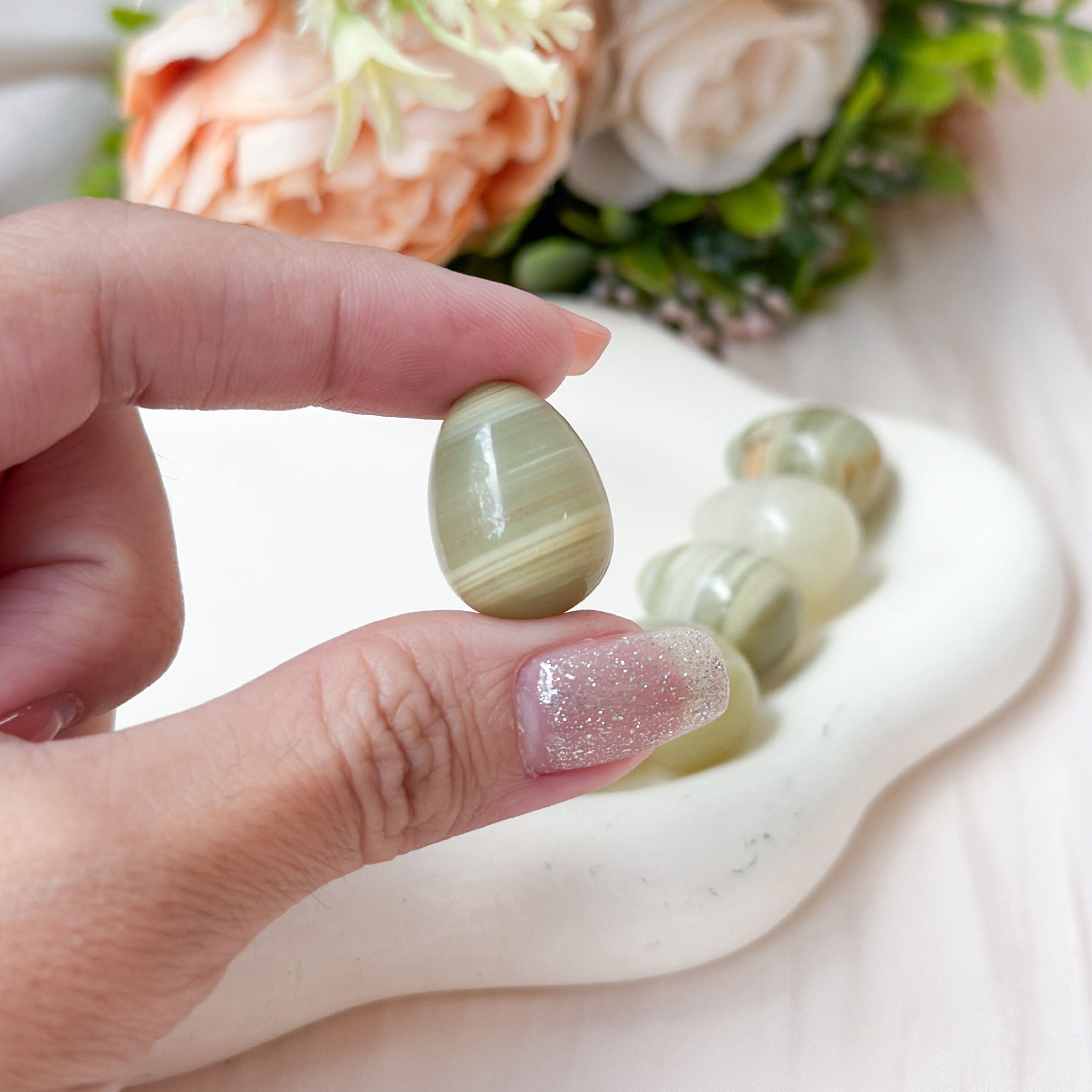 Banded Nephrite Mini Eggs