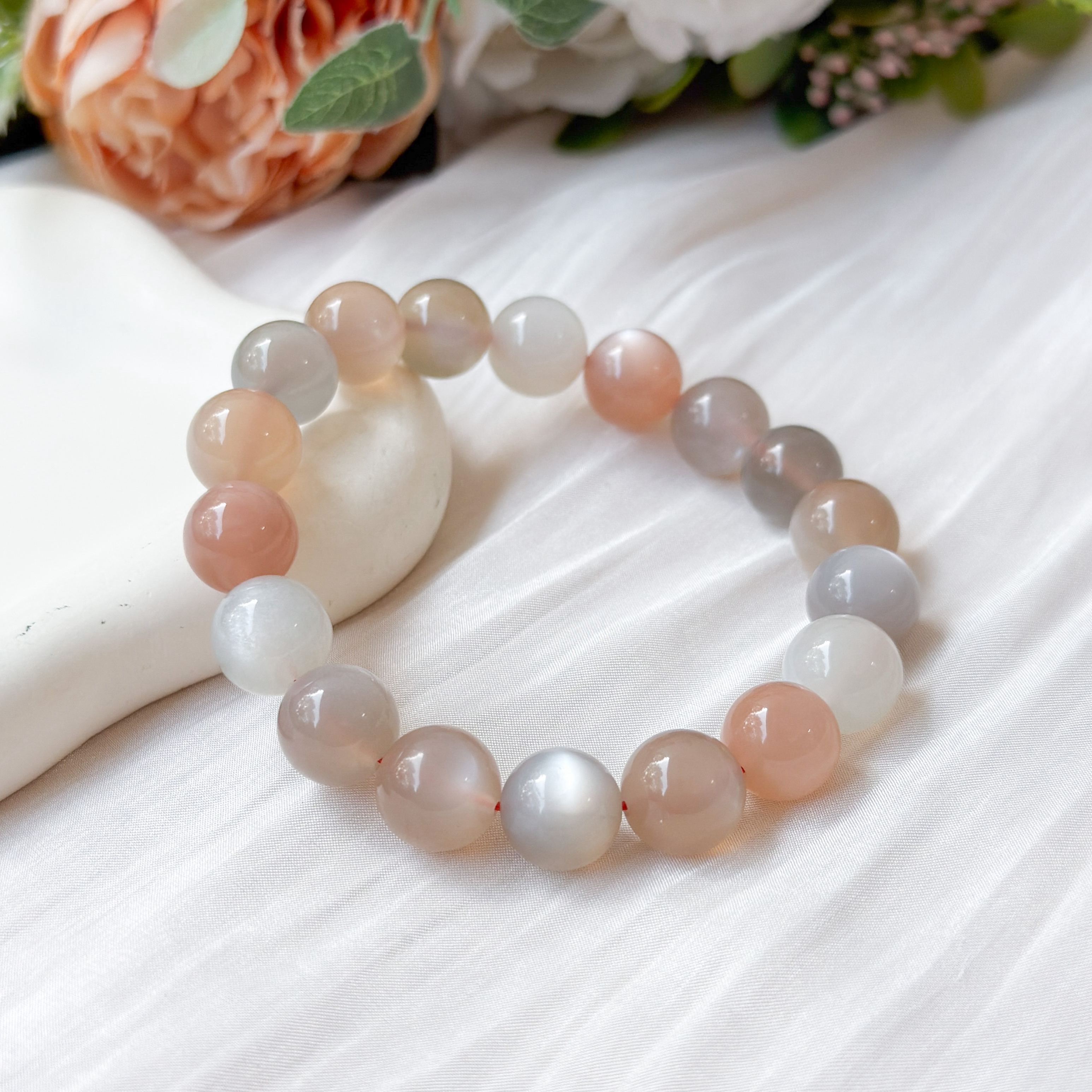 Multi-Colour Moonstone 11-12mm AAA Bracelet