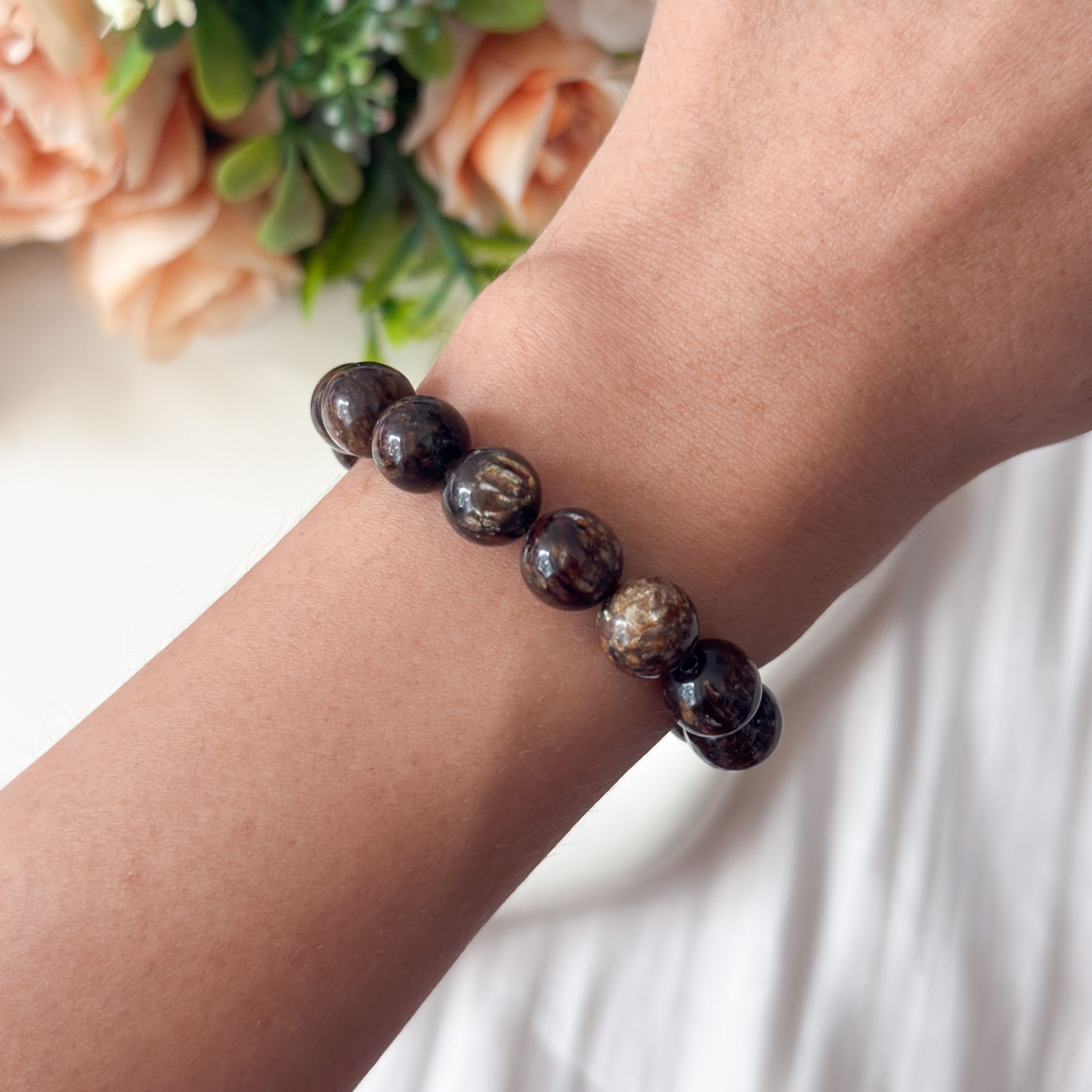 Brown Mica 9+mm AAA+ Bracelet