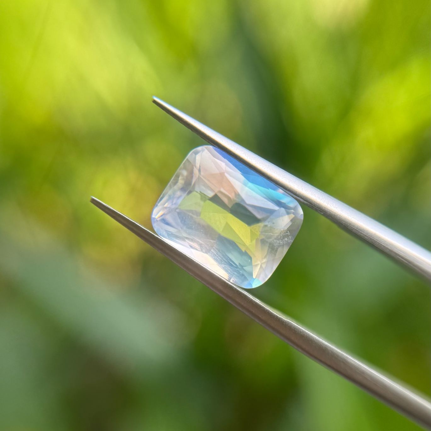 Rainbow Moonstone Radiant Cut Loose Gem - x3752