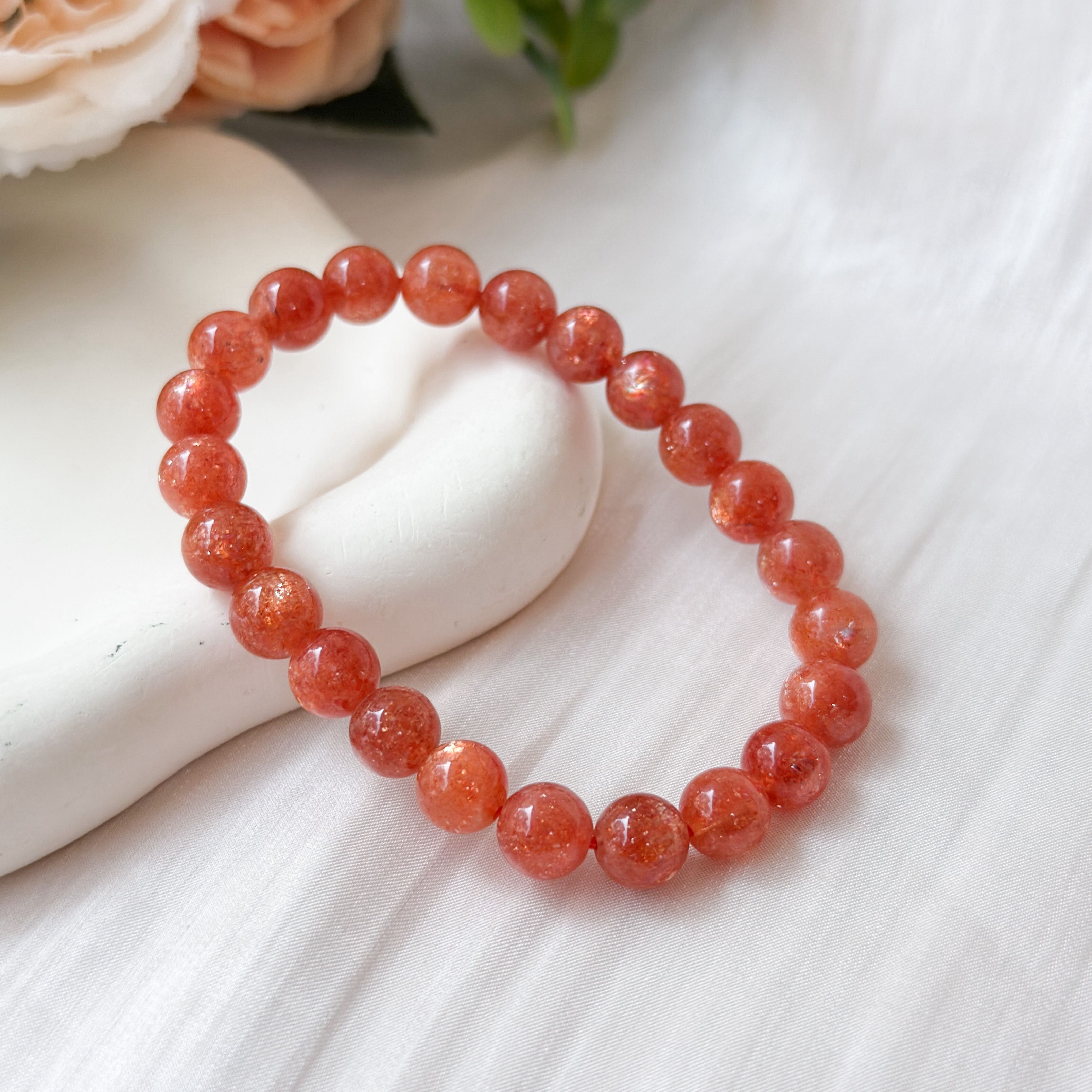 Golden Sunstone 7-8mm Bracelet