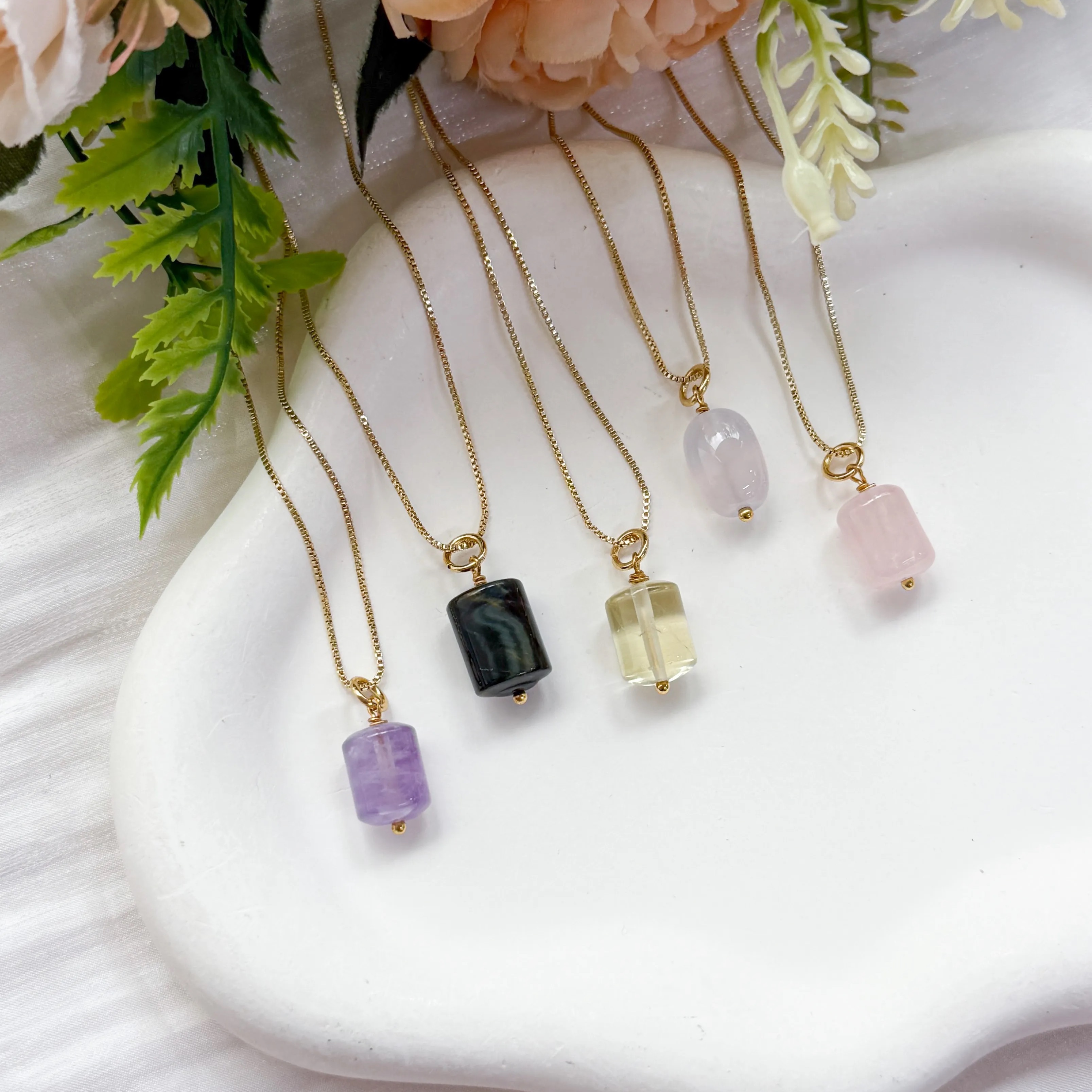 M.C. Crystal Canister Necklace