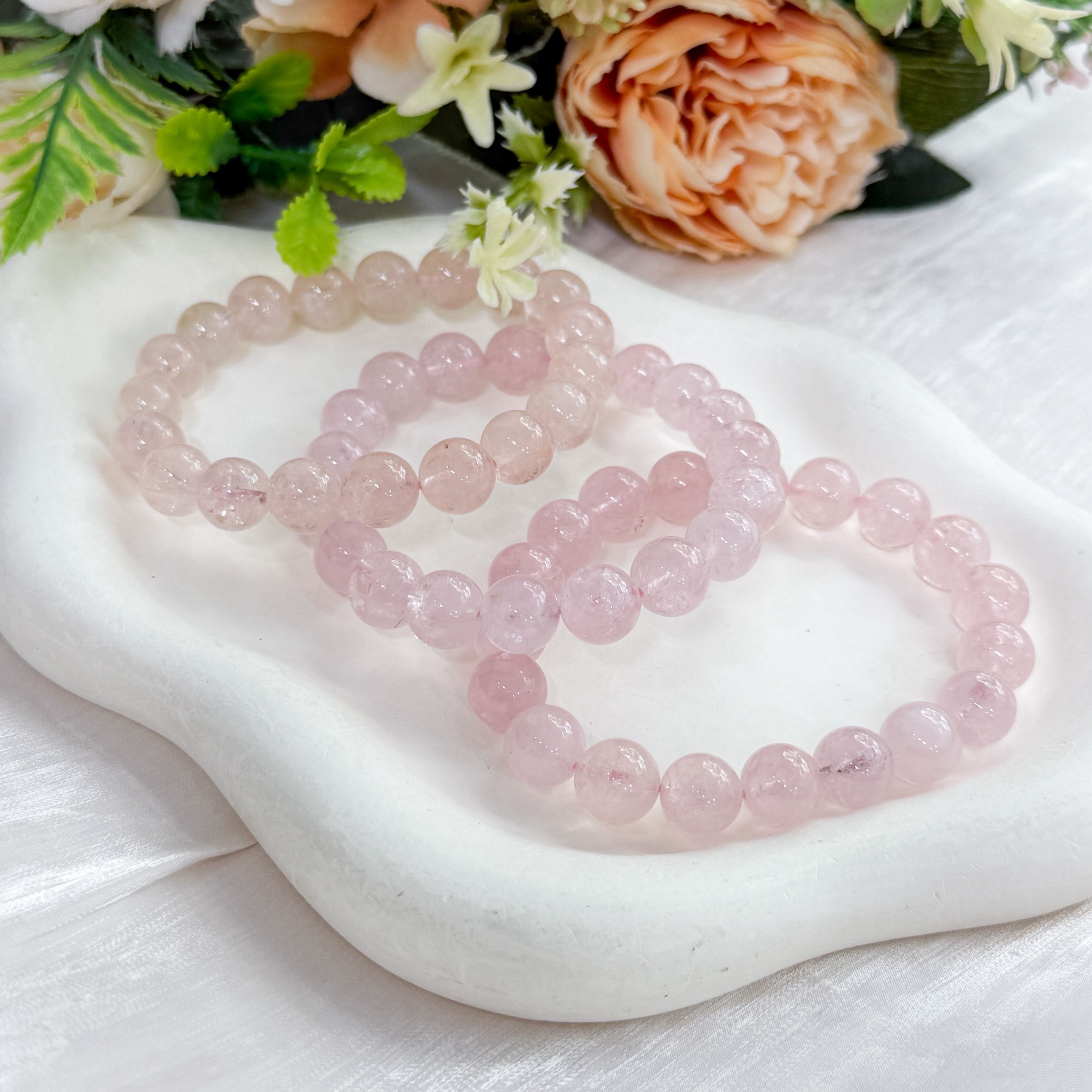 Morganite AAA+ 10-11mm Bracelet