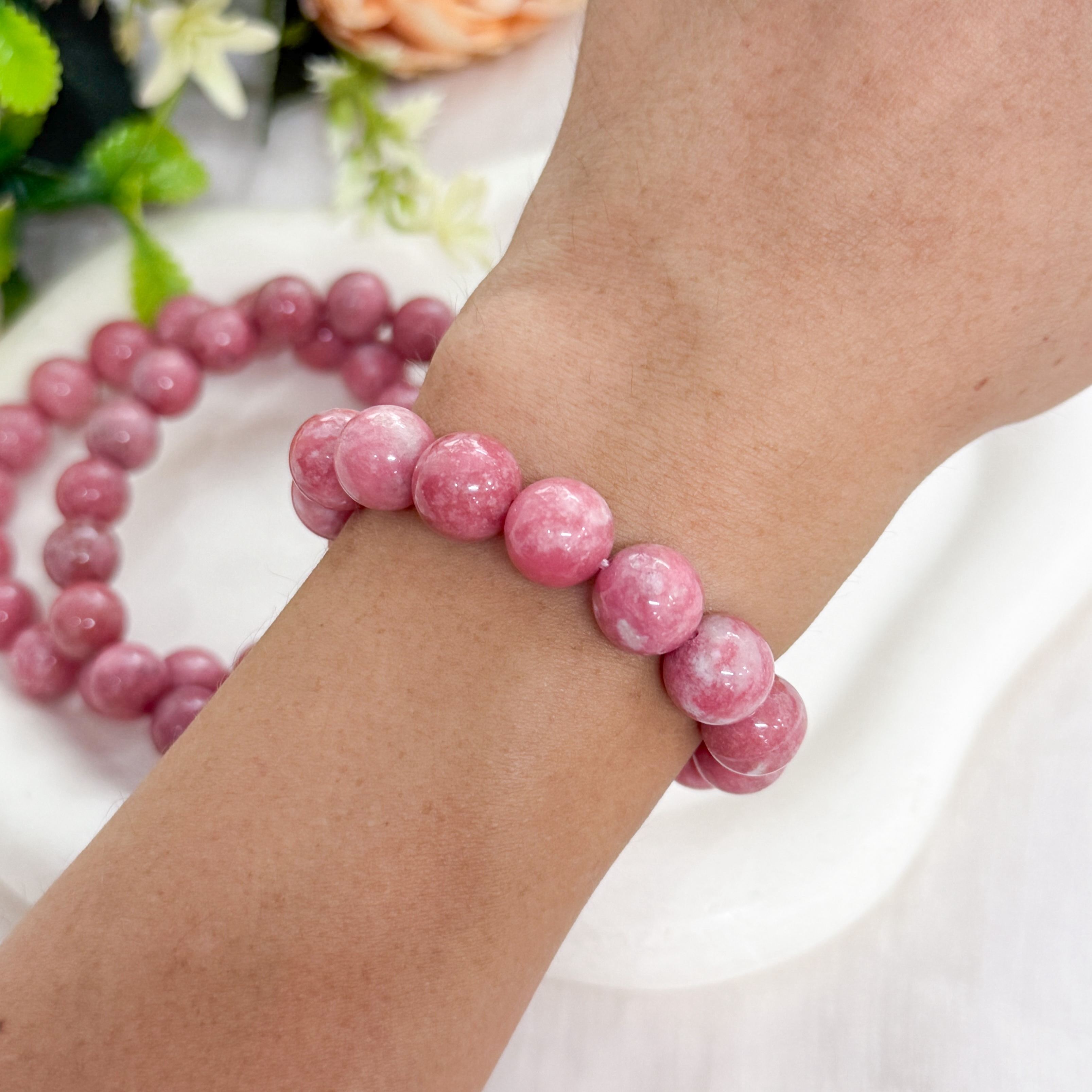 Thulite AAA 9-10mm Bracelet