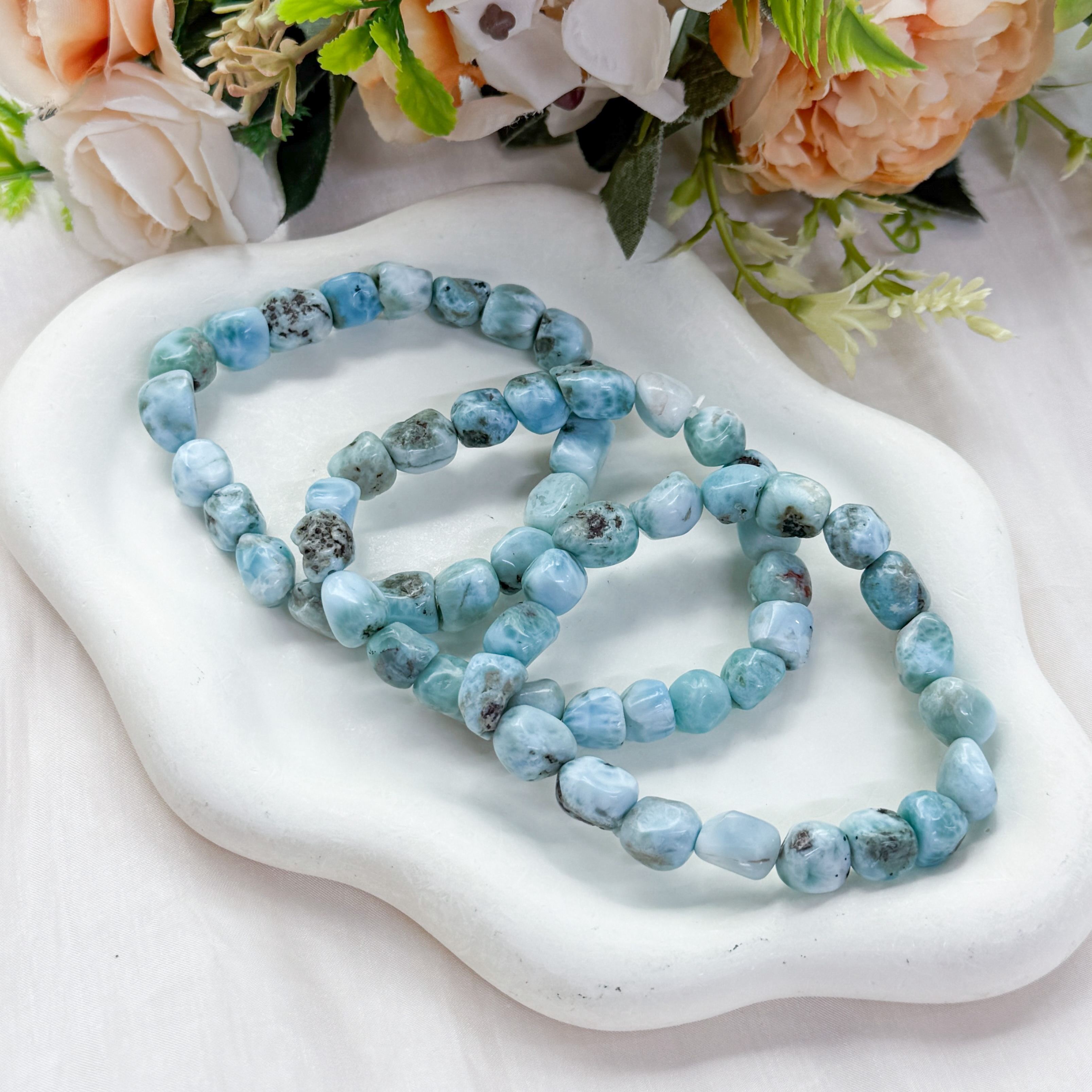 Larimar Nugget Bracelet - M