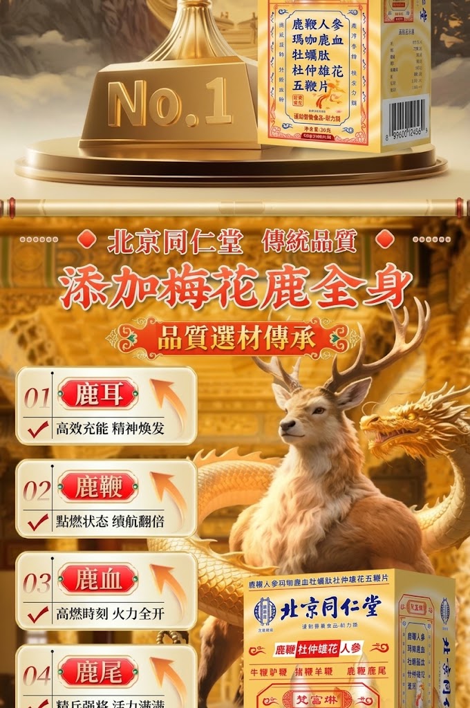 北京同仁堂 全鹿五鞭片A