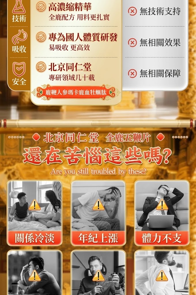 北京同仁堂 全鹿五鞭片優勢