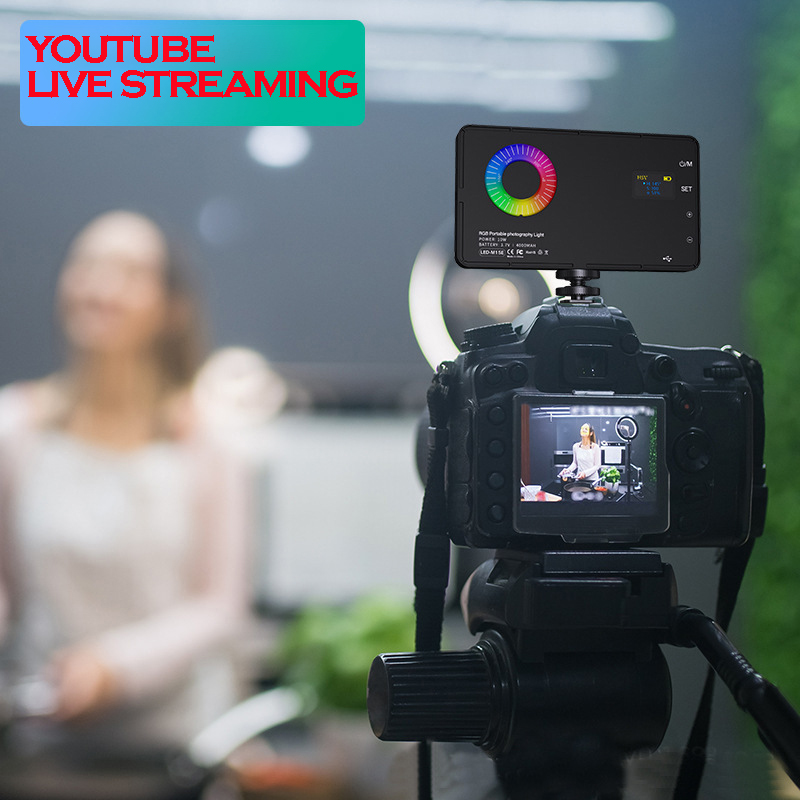 RGB multi-function two-in-one fill light & power bank, built-in 4000mAh large battery, SLR camera, mobile phone shooting Vlog photo photography light