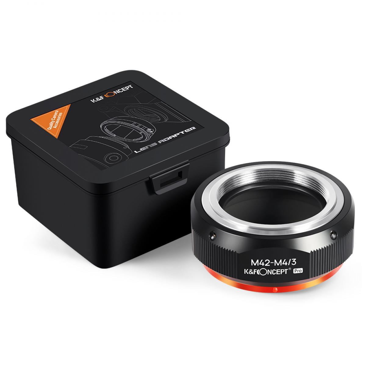 M42-M4/3 PRO high precision lens adapter (orange) K&F Concept M10125 Lens Adapter