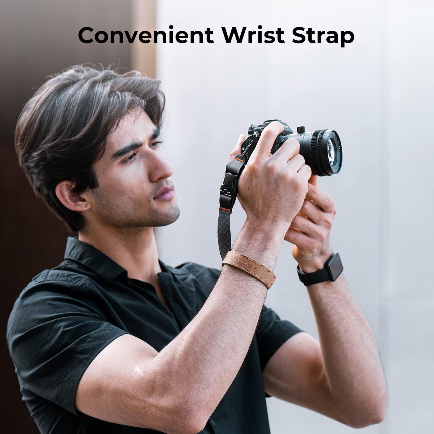 K&F Concept Camera Neck Strap for Photographers Camera Strap Quick Release Clip Adjustable Sling Strap Compatible for Nikon Canon Sony Olympus DSLR Camera